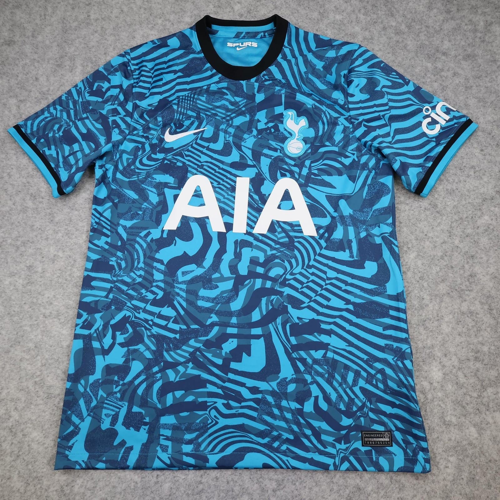 Tottenham Hotspur Shirt Mens Medium Blue Third 2022 2023 Football Nike AIA