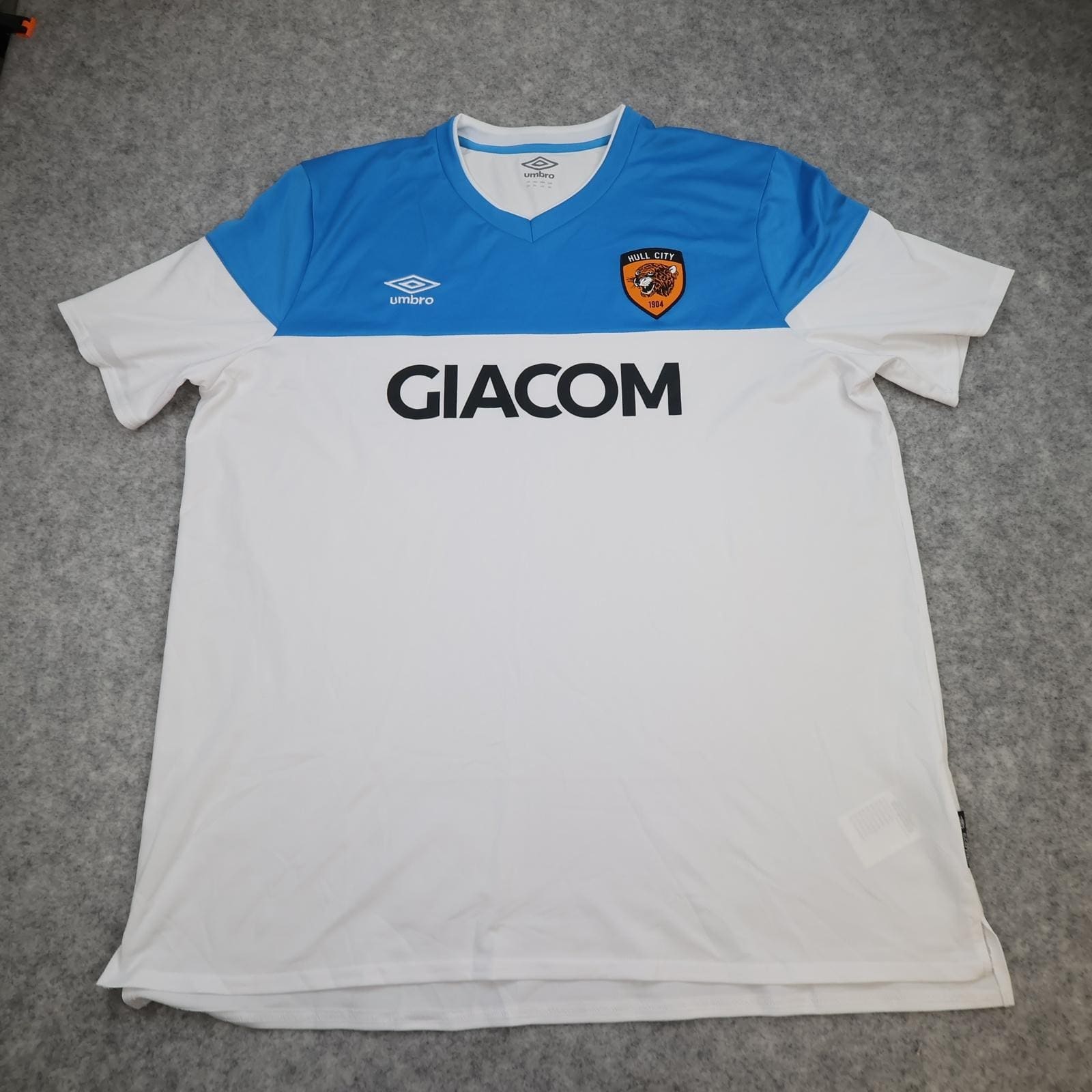 Hull City Shirt Mens 3XL White 3rd Kit 2020 2021 EFL Football Umbro Jersey