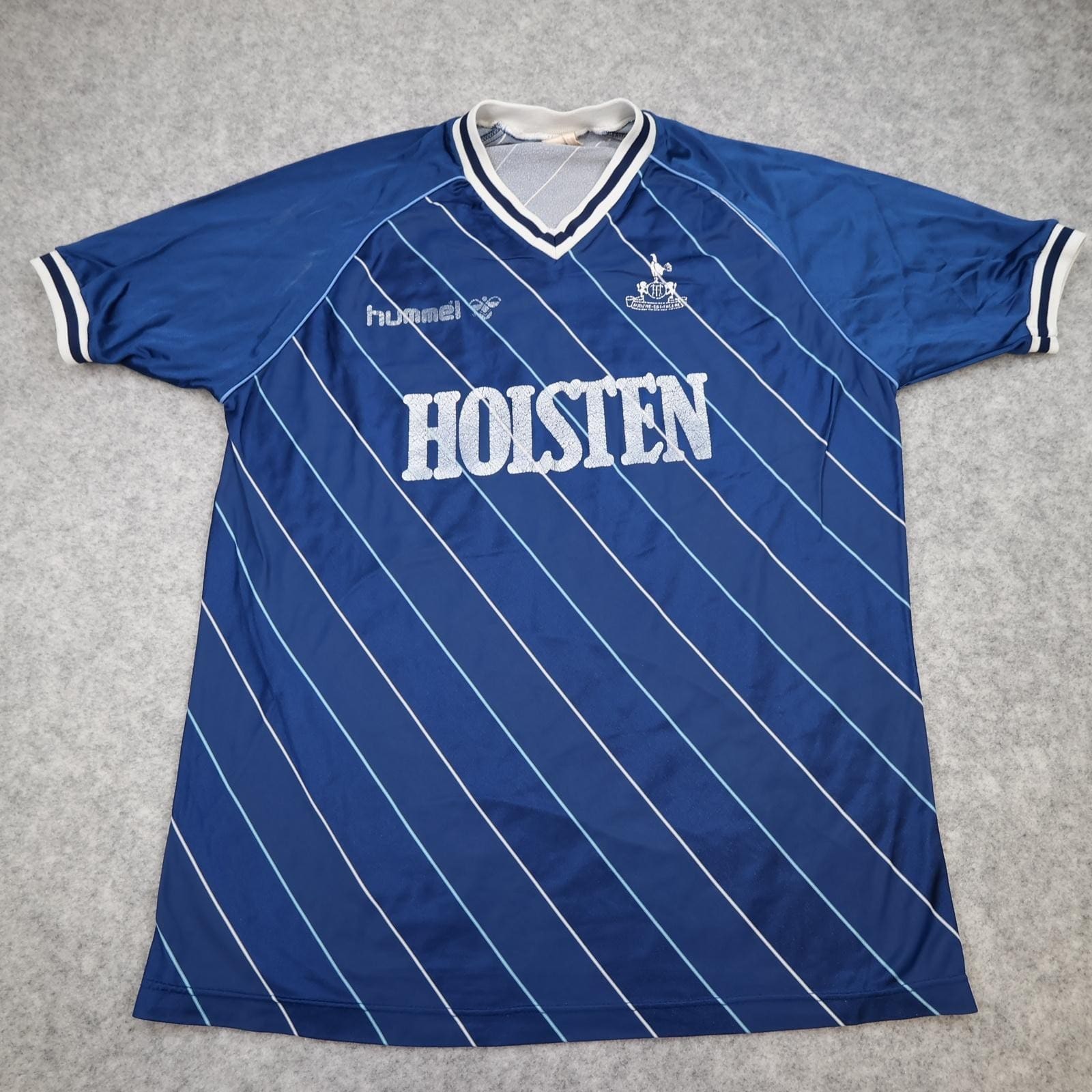 Vintage Tottenham Hotspur Shirt Mens Large Away 1986 1988 Jersey Hummel Holsten