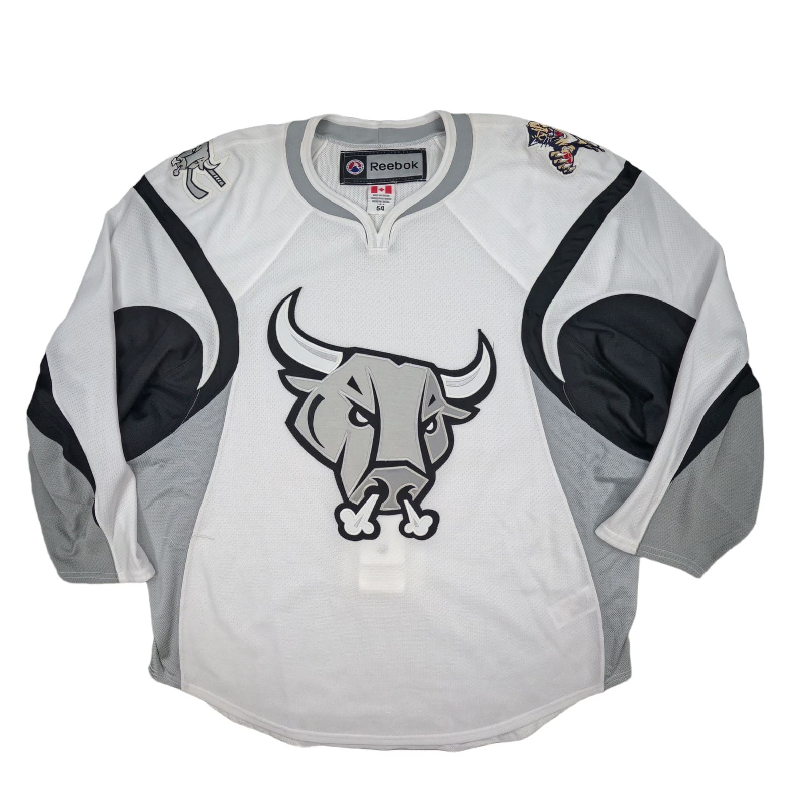 San Antonio Rampage Hockey Jersey 2XL 54 White Reebok Long Sleeve Jersey