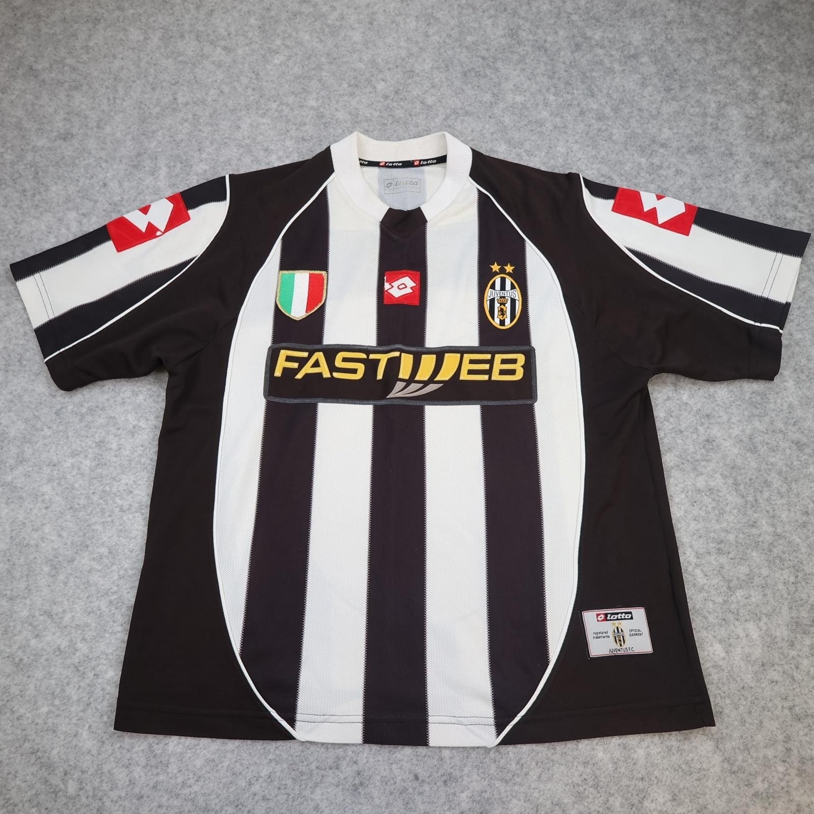 Vintage Juventus Shirt Mens Large White Home 2002 2003 Football Lotto Fastweb