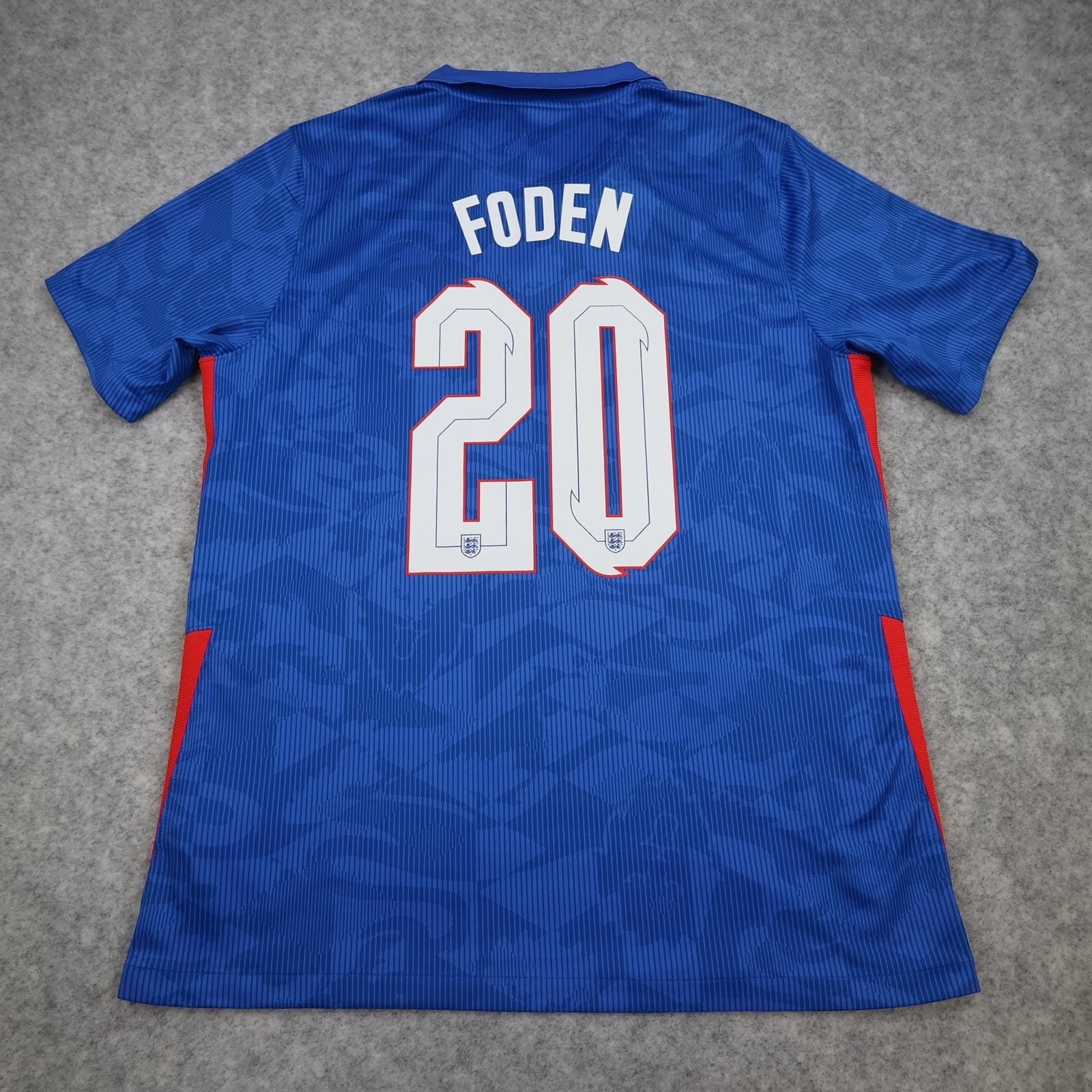England Away Shirt Mens Large Blue 2020 2021 Football Nike Dri Fit Foden 20
