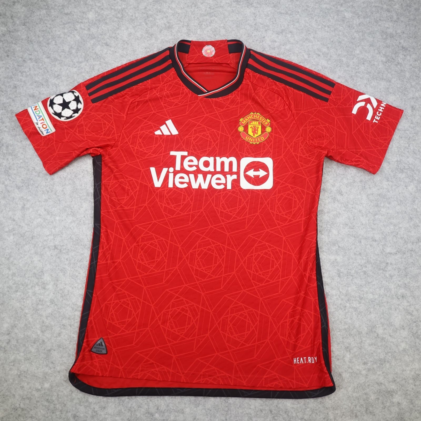 Manchester United Shirt Medium Red Home Kit 2023 2024 Adidas Jersey Heat Ready