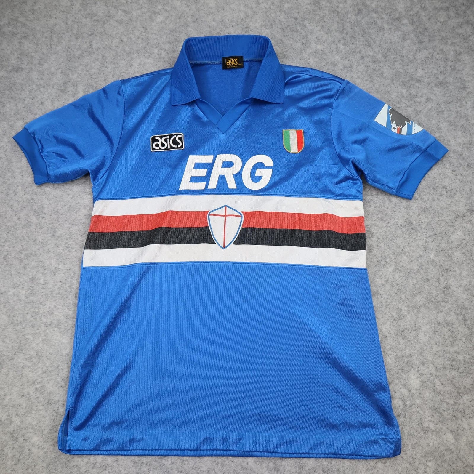 Vintage Sampdoria Shirt Mens Small Blue Home 1992 1994 Asics 10 Soccer Jersey