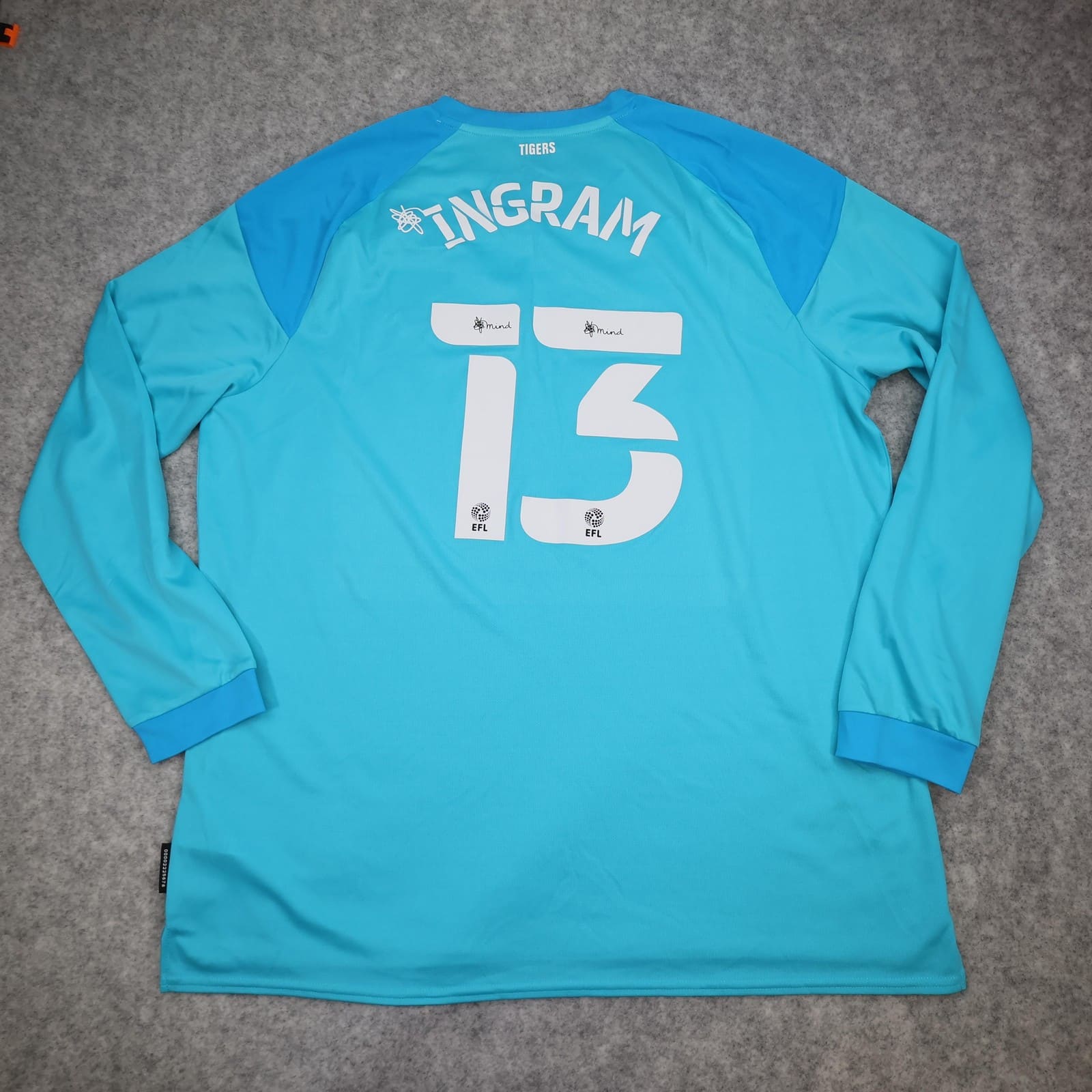 Hull City Goalkeeper Shirt Mens 3XL Blue Football Umbro Giacom Ingram 13 Jersey