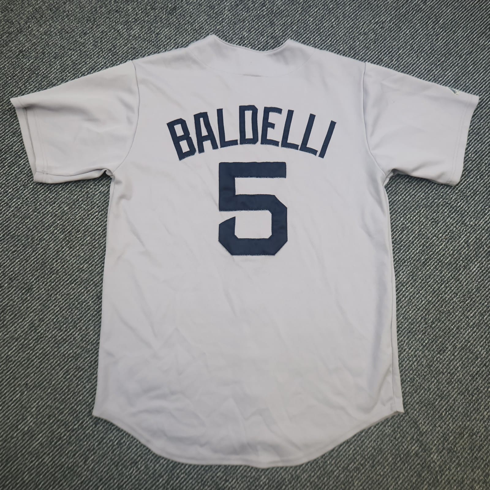 Vintage Boston Red Sox Jersey Large Grey Men's MLB Majestic Rocco Baldelli 2000