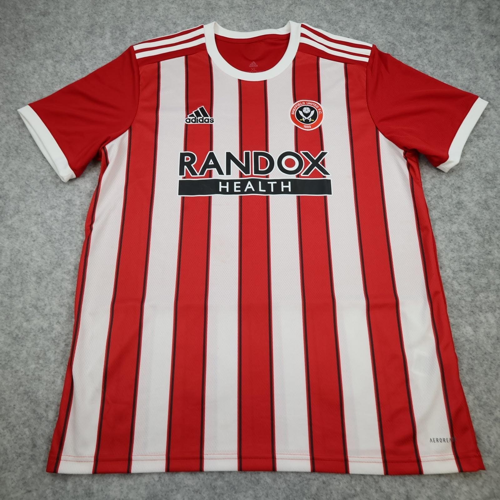 Sheffield United Shirt Mens XL Red Home 2021 2022 EFL Football Adidas Randox