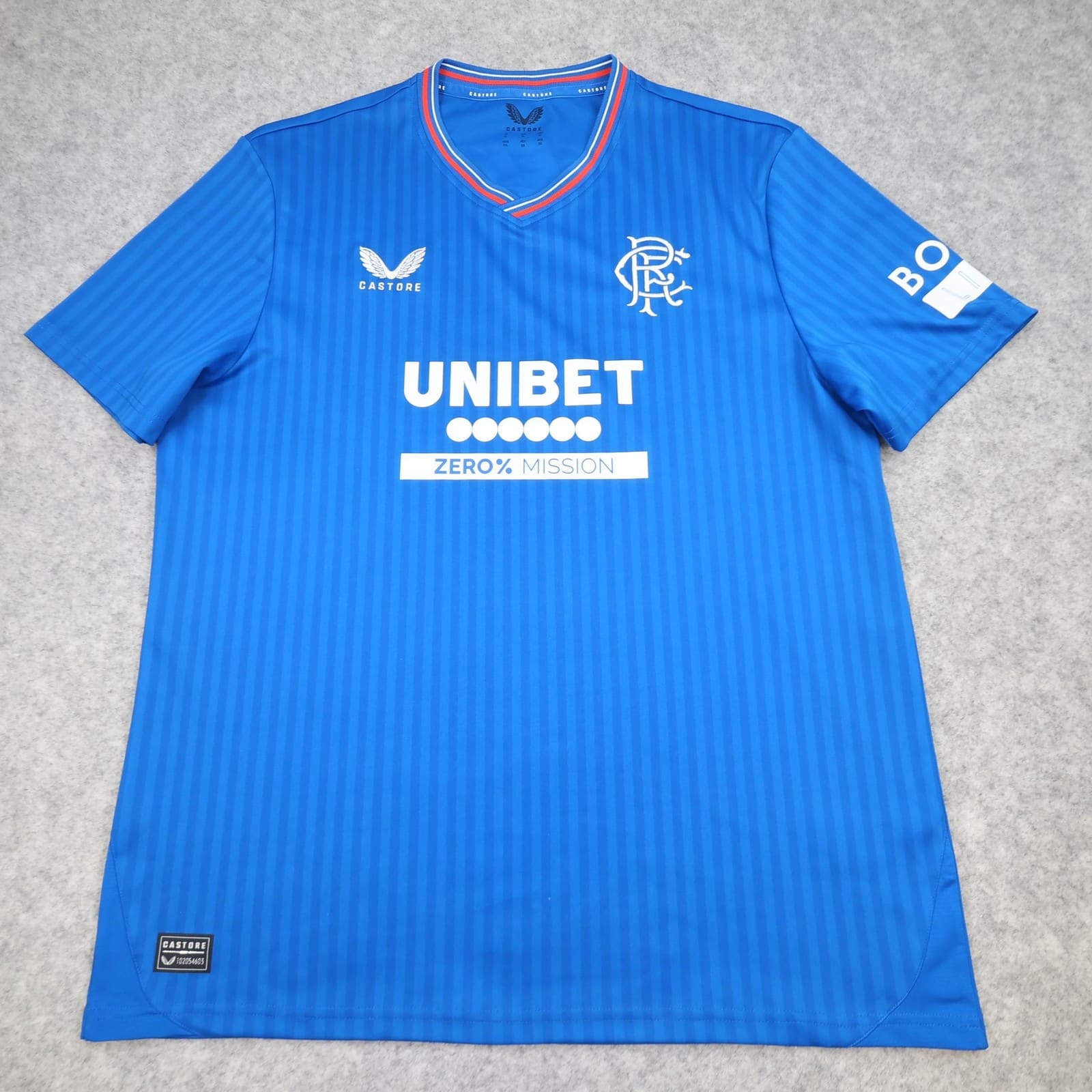 Rangers Shirt Mens XL Blue Home SPFL 2023 2024 Castore Unibet Soccer Jersey