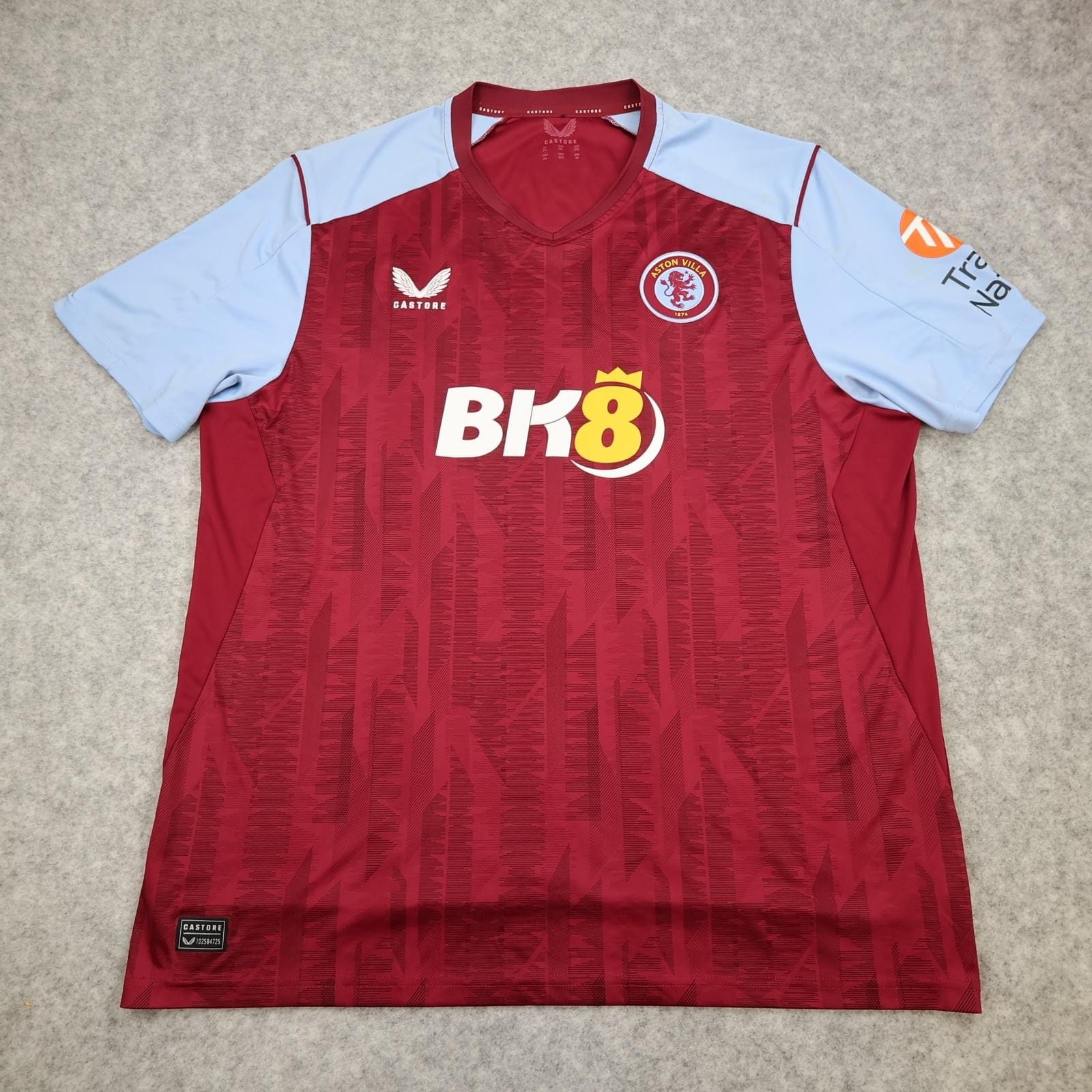 Aston Villa Shirt Mens 2XL Red Home 2023 2024 EPL Football Castore BK8 Jersey