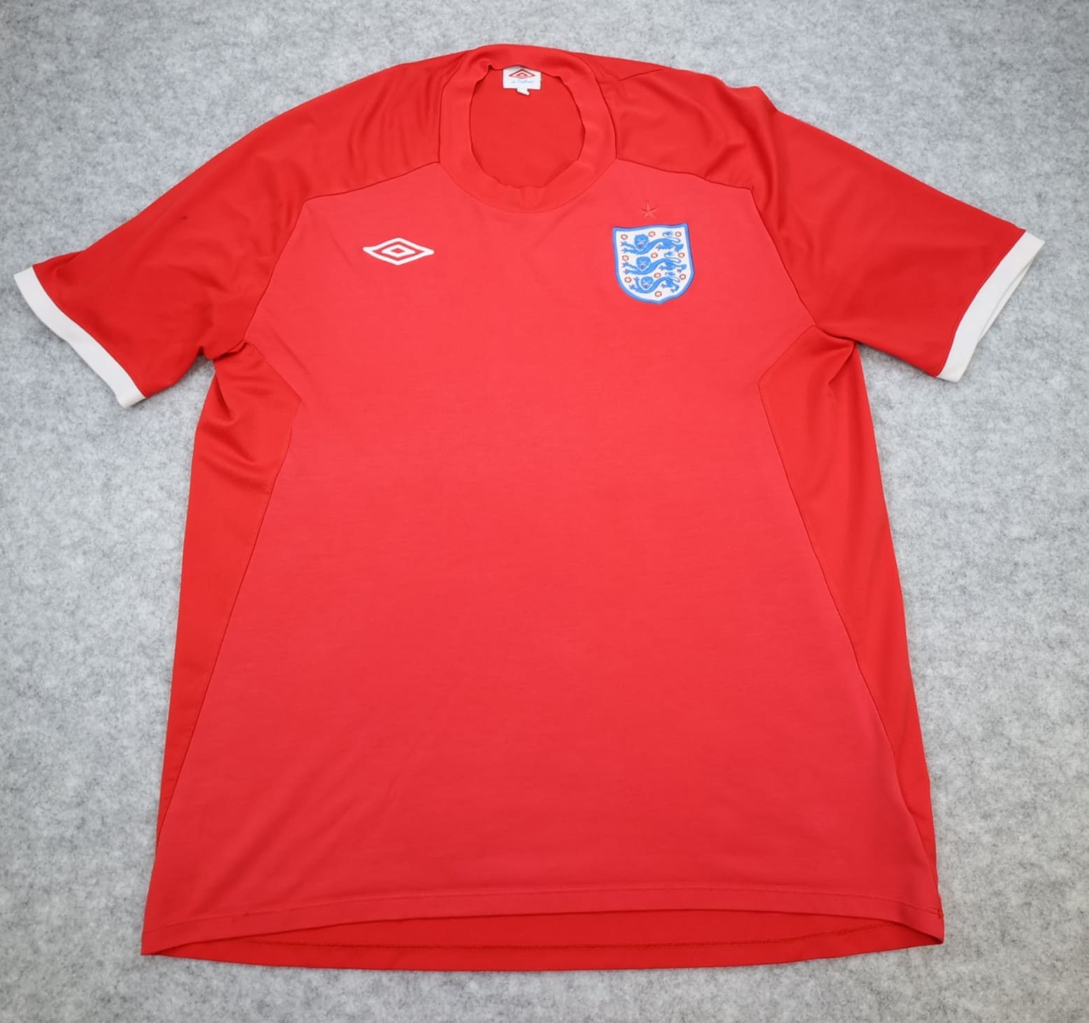 England Football Shirt 2XL Red Away Kit Umbro 2010 2011 48 South Africa XXL