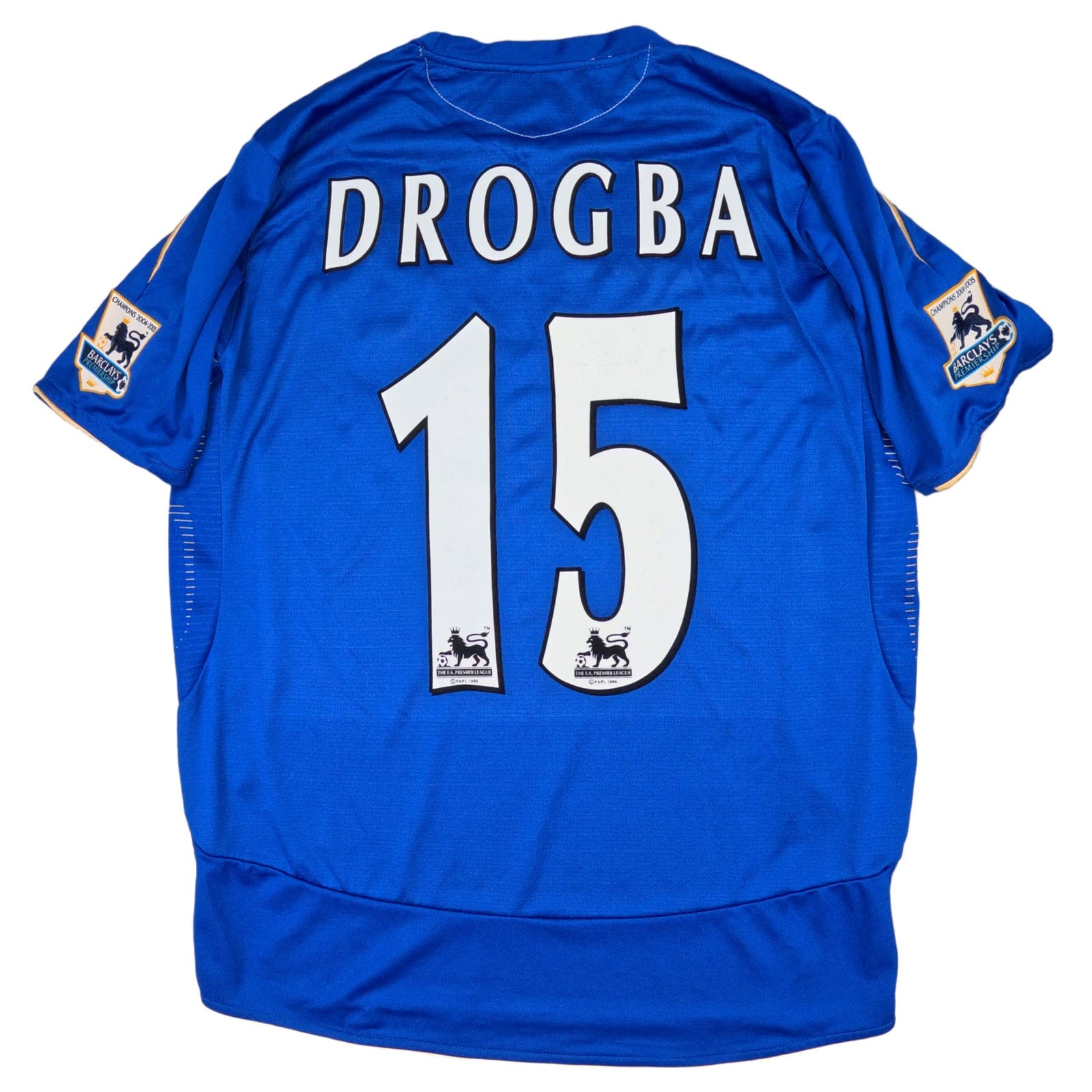 Chelsea Football Shirt Medium Blue Home 2005 06 Umbro Didier Drogba 15 Centenary