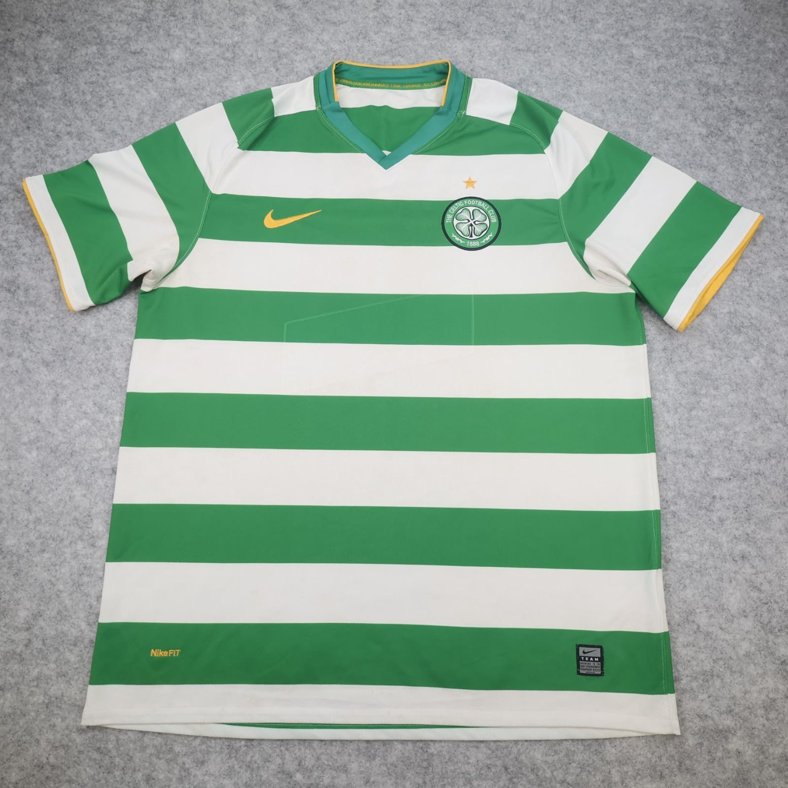 Celtic Football Shirt Extra Large Green Home Kit 2008 2010 Nike Jersey Hoops