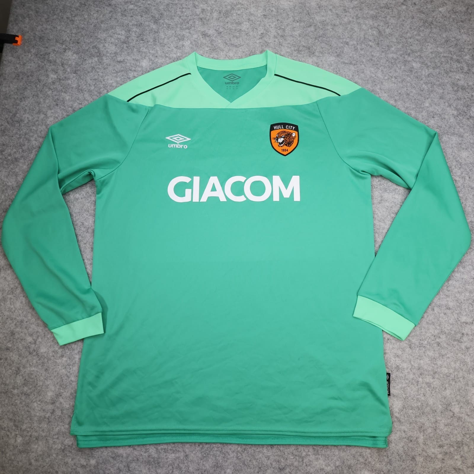 Hull City Shirt Extra Large Green Goalkeeper Kit 2020 2021 Umbro Jersey