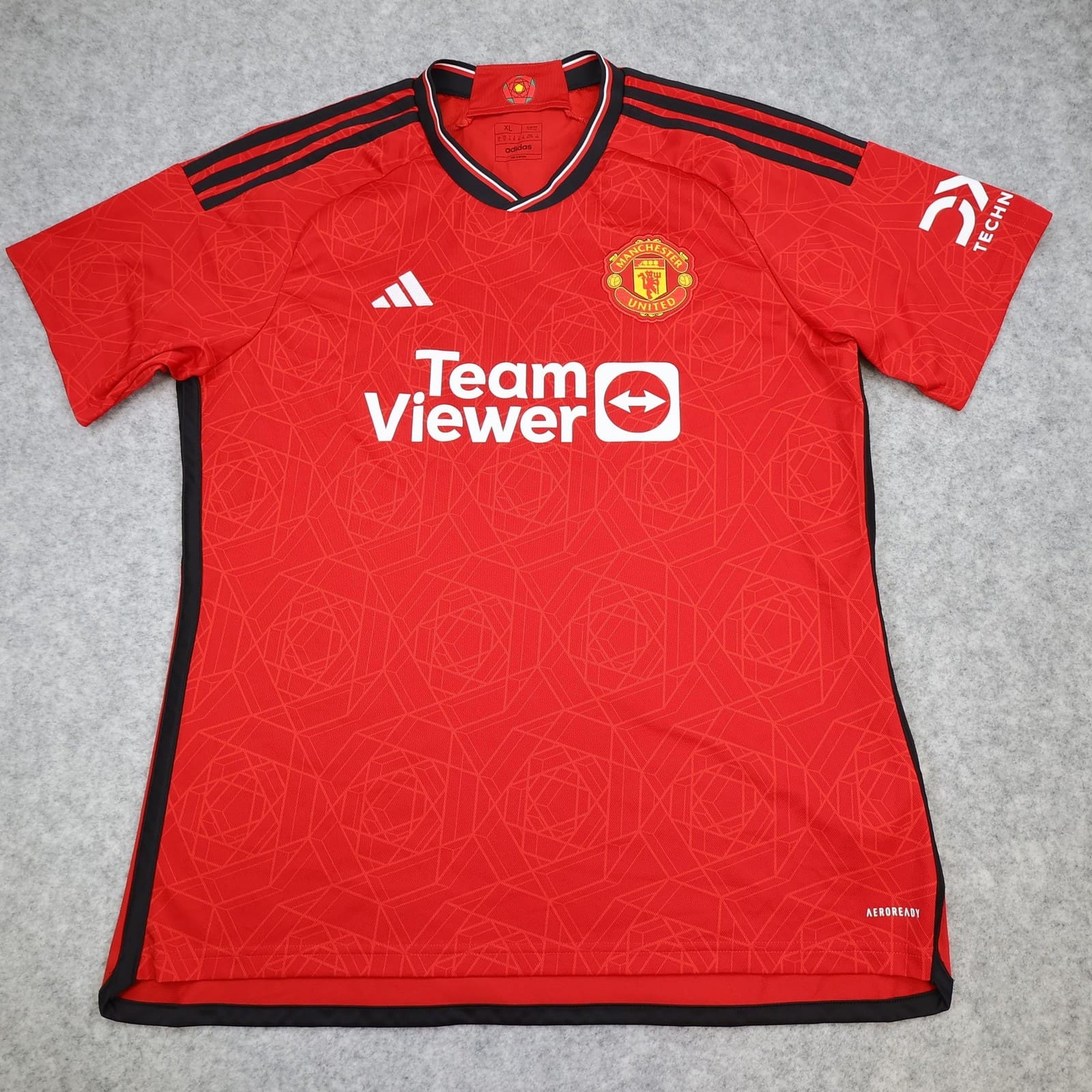 Manchester United Shirt Mens XL Red Home 2023 2024 Football Soccer Adidas Jersey
