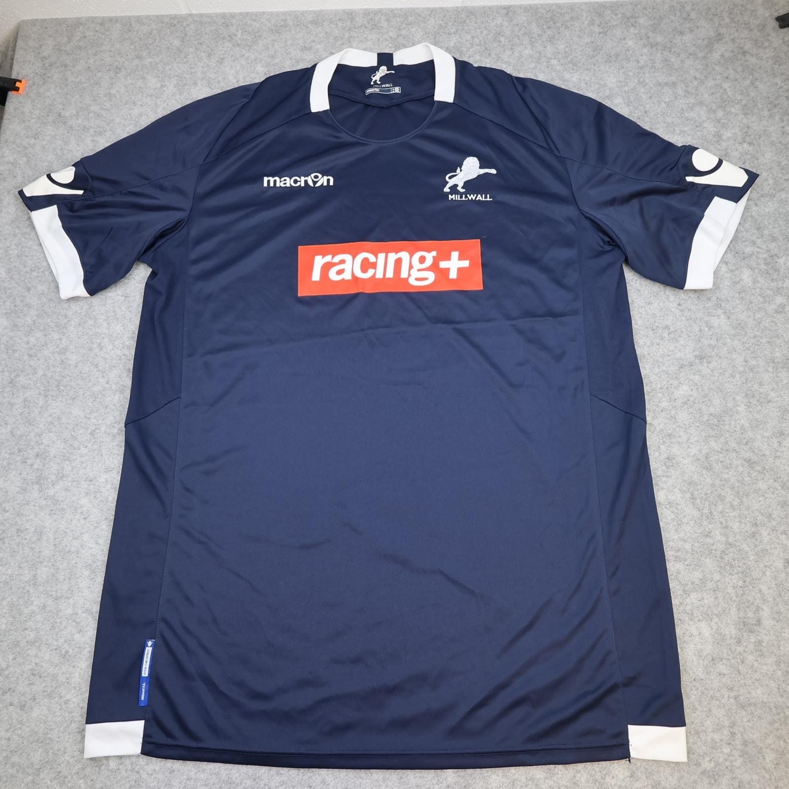 Millwall Shirt Mens 4XL Blue Home 2011 2012 EFL Football Macron Racing Plus
