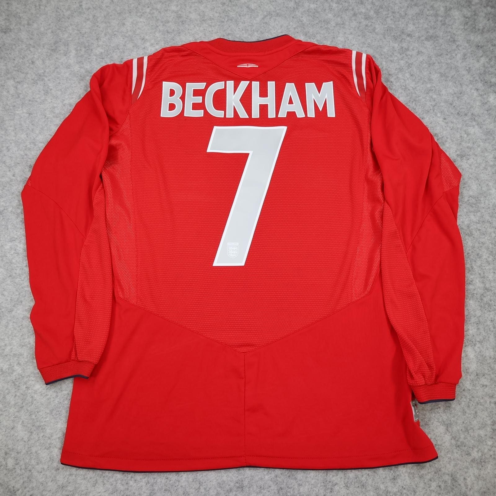 Vintage England Away Shirt Mens Medium Red 2004 2006 Football Umbro Beckham 7
