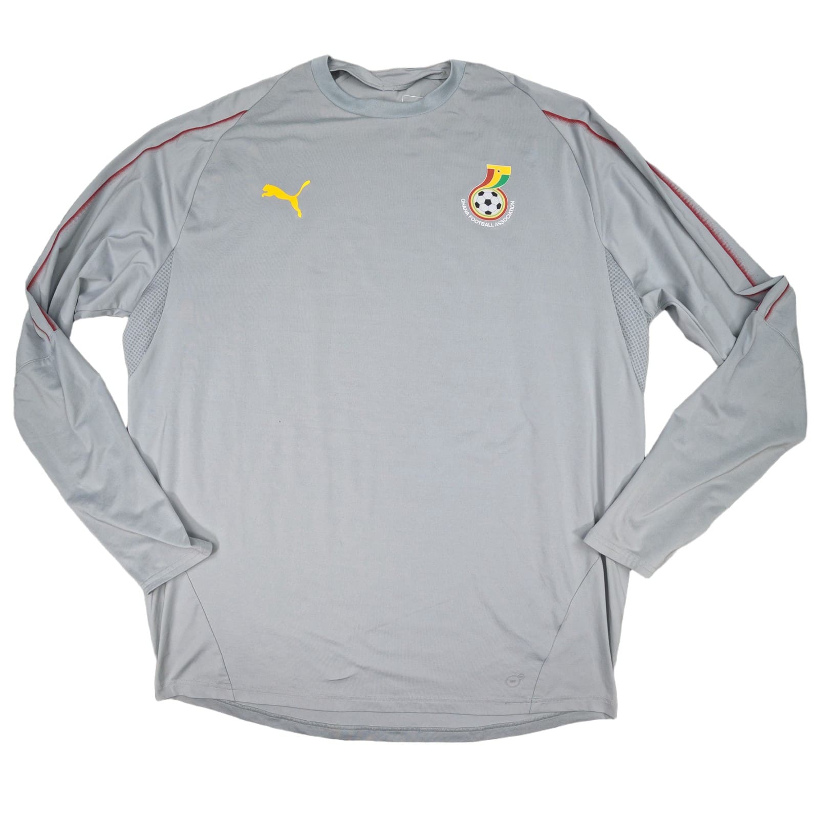 Ghana Football Training Top Extra Large Grey PUMA Long Sleeve