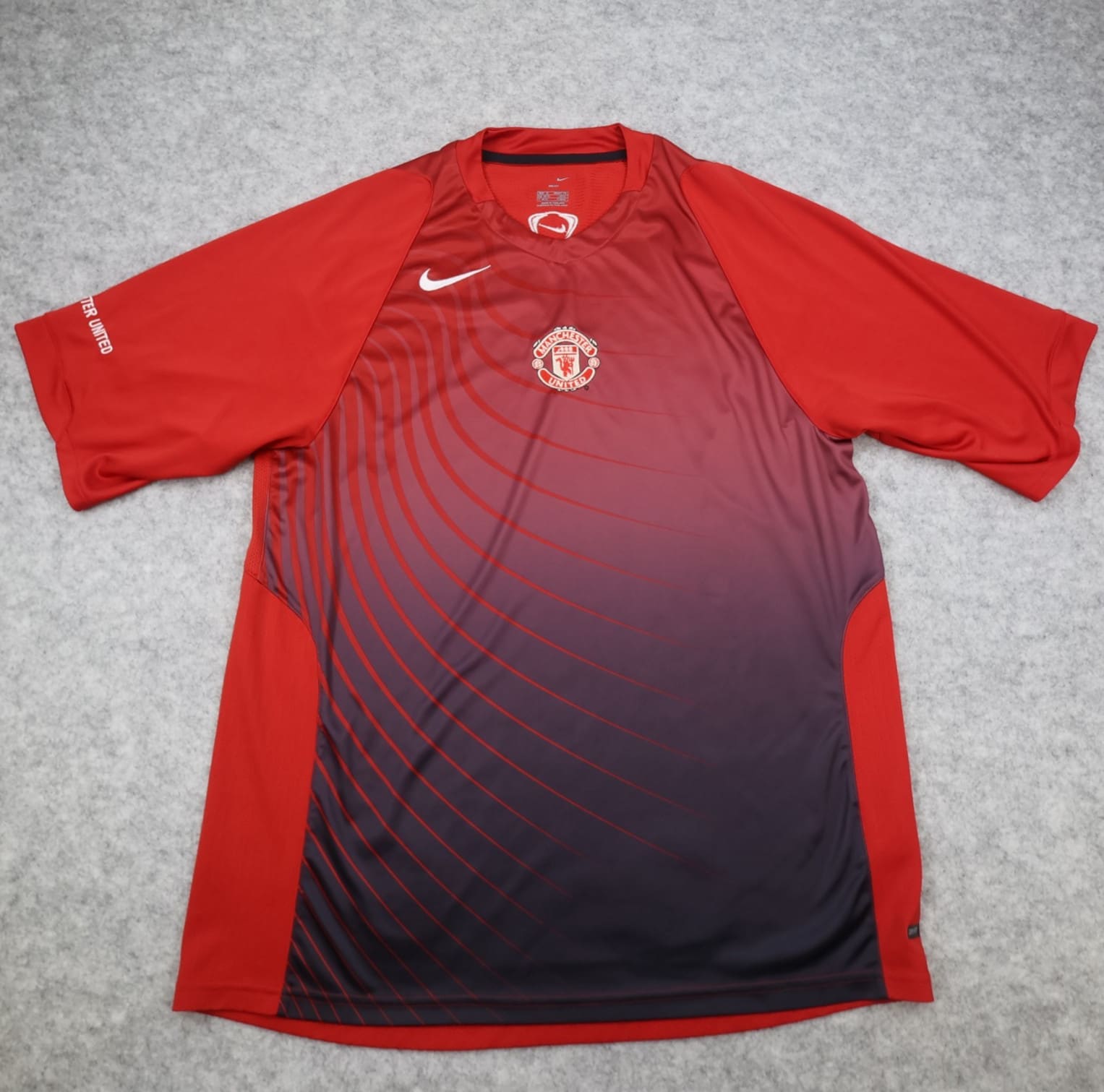 Manchester United Shirt Large Red Training Kit 2006 2007 Nike Soccer Jersey
