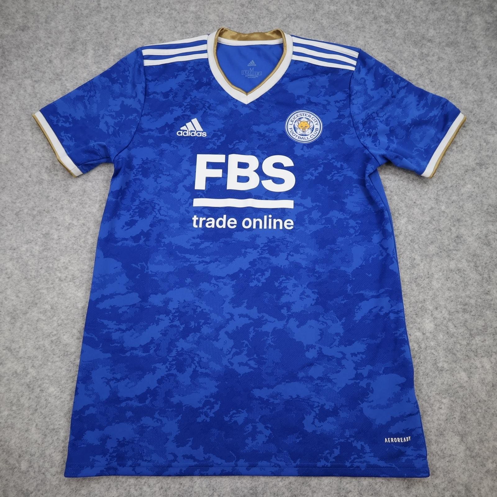 Leicester City Shirt Mens Medium Blue Home 2021 2022 Football Adidas FBS