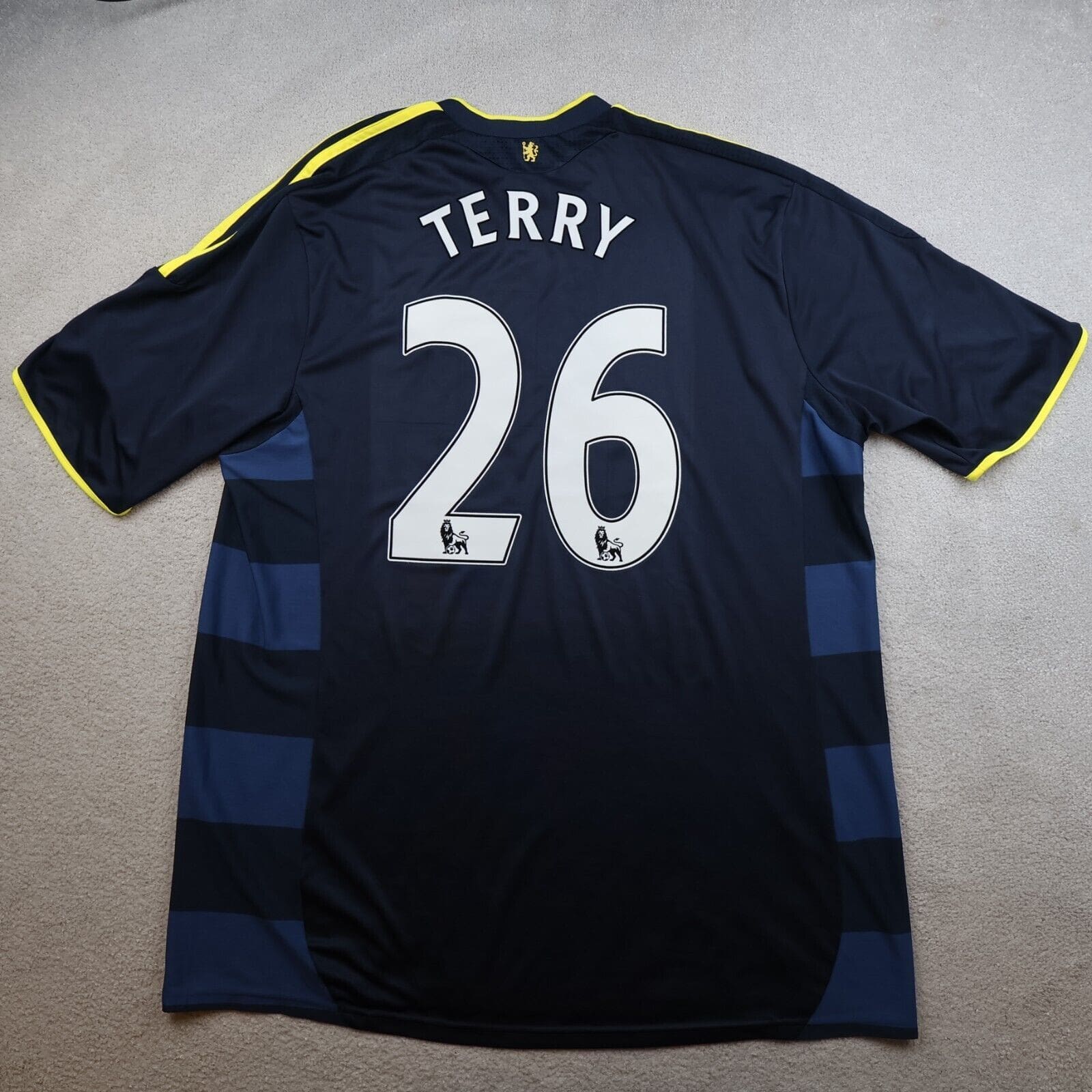 Chelsea Shirt 2XL Navy Away Kit 2009 2010 Adidas Soccer Jersey John Terry 26 XXL