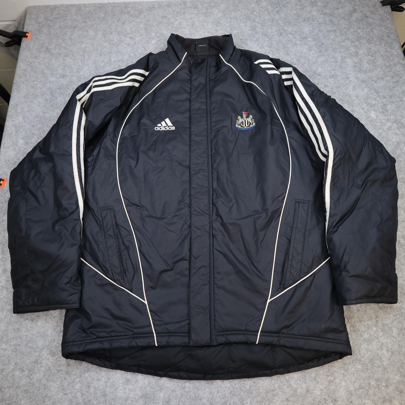 Vintage Newcastle United Jacket Mens Large Black 2005 2006 Football Adidas