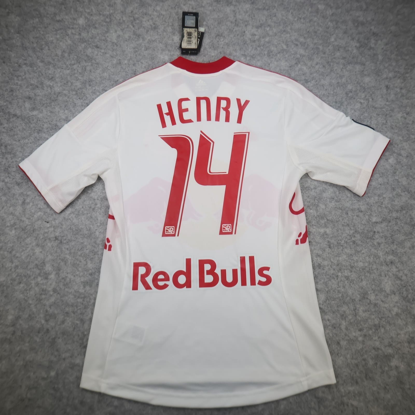New York Red Bulls Football Shirt Small White Home Kit 2012 Adidas Henry 14 MLS