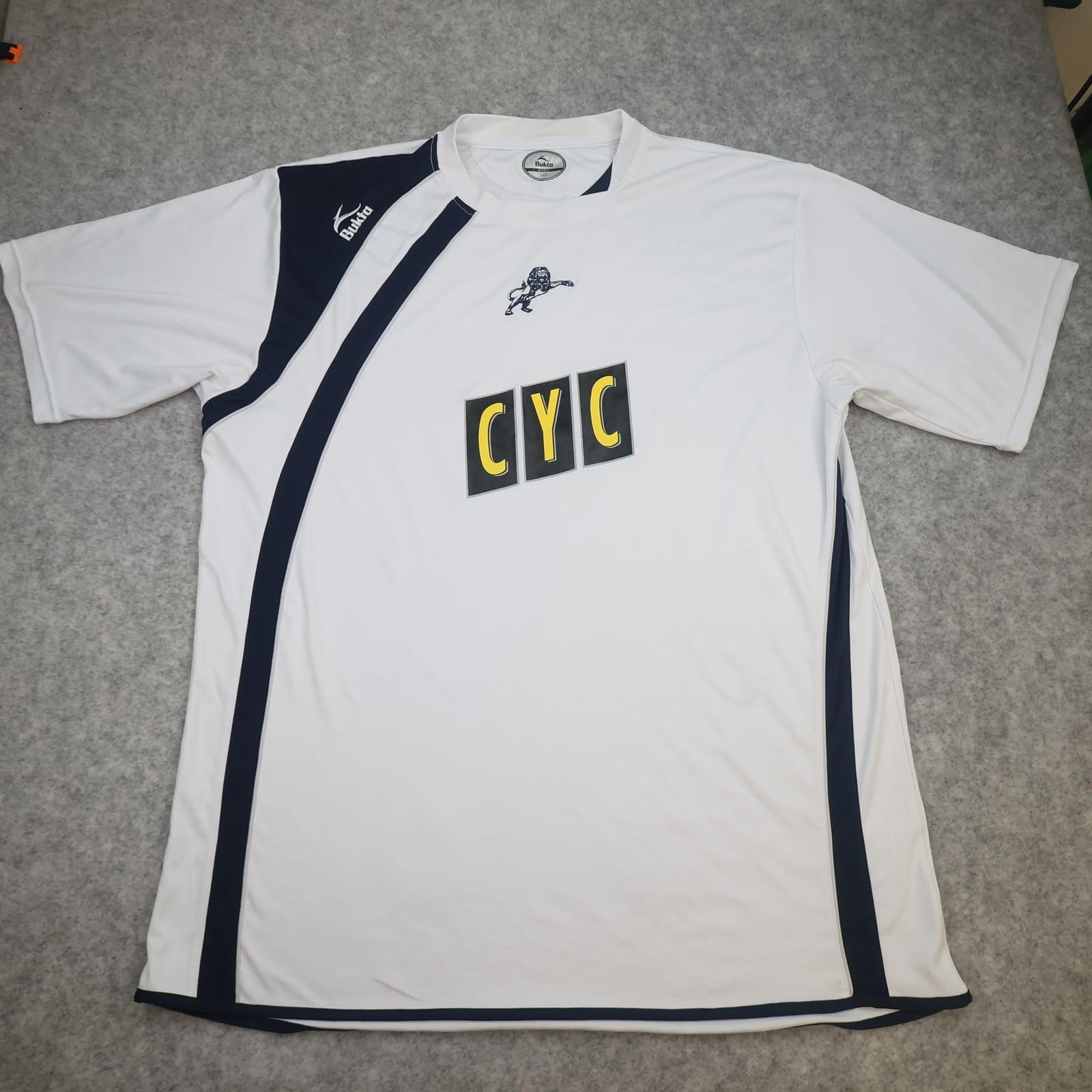 Millwall Shirt Mens 3XL White Away 2008 2009 Bukta CYC Oppida Soccer Jersey