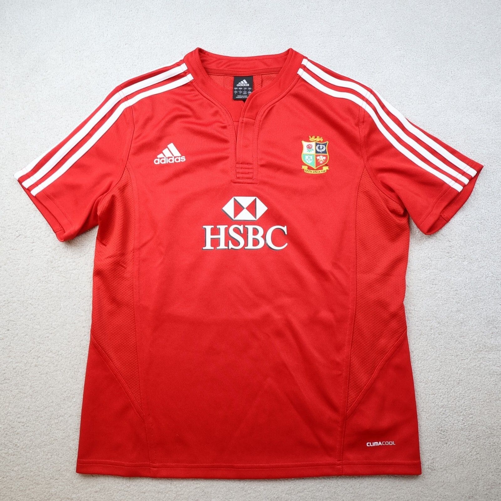Lions Rugby Shirt Large Womens Adidas Jersey 2008 2009 HSBC South Africa Ladies