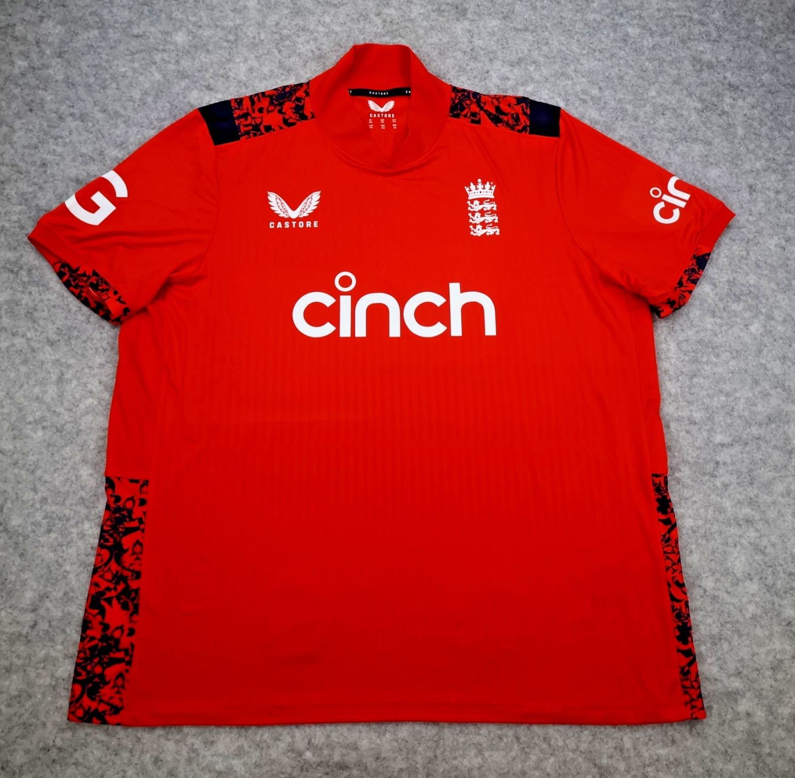 England Cricket Shirt 2XL Red 2024 2025 T20 Cinch Castore Shirt