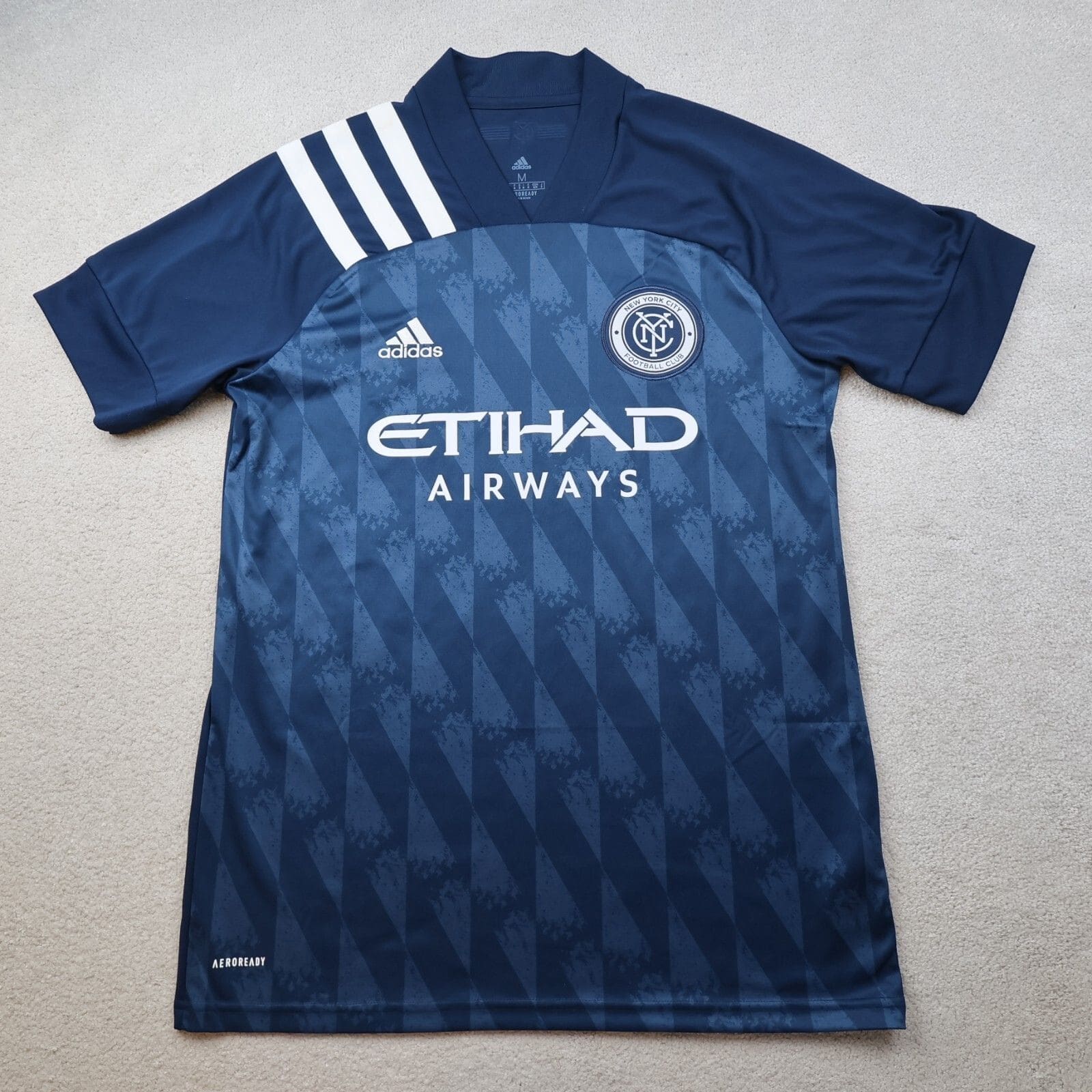 New York City Football Shirt Medium Navy Away Kit 2020 2021 Adidas Jersey MLS