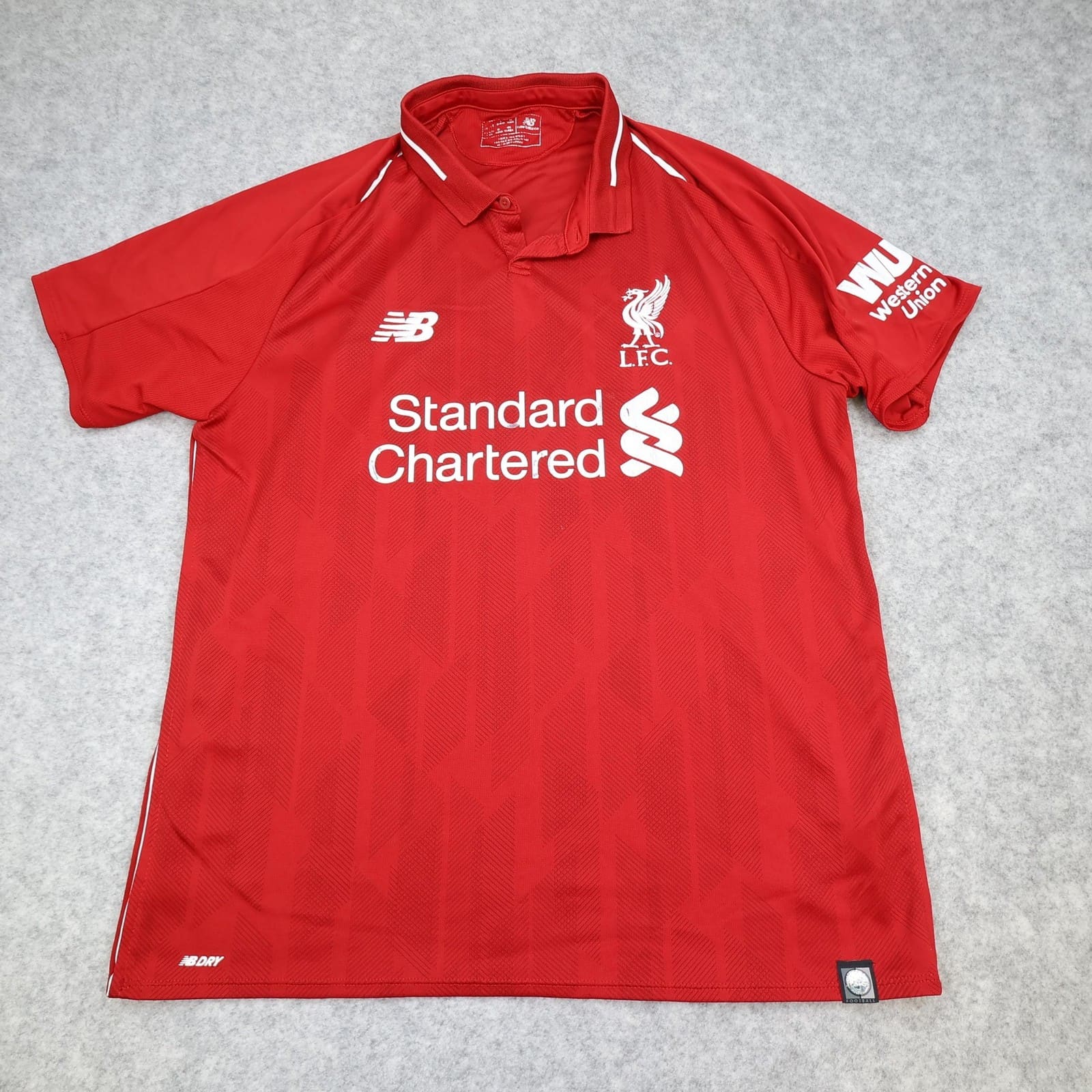 Liverpool Shirt Mens Large Red Home 2018 2019 Football New Balance Soccer Jersey