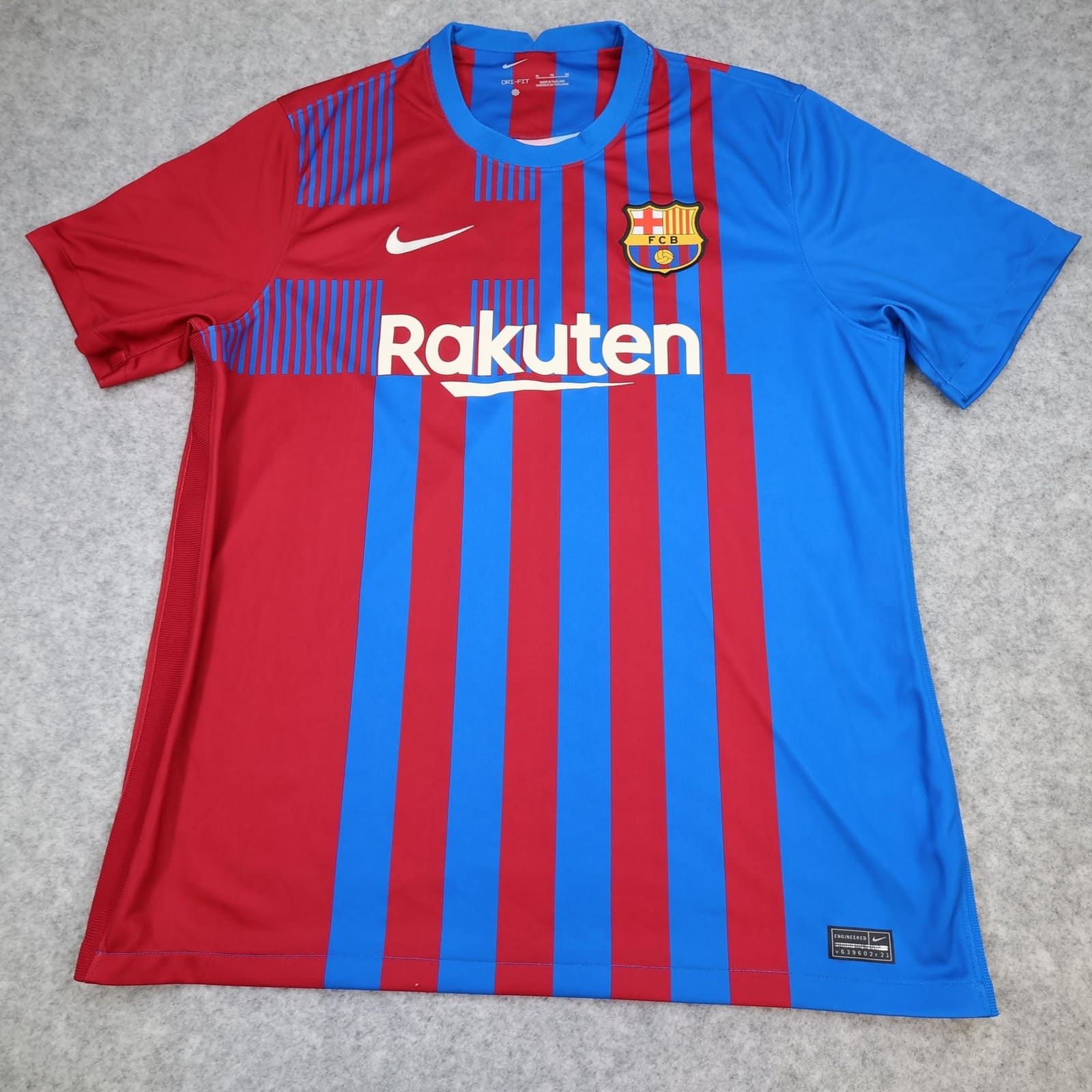 Barcelona Shirt Mens XL Red Blue Home 2021 2022 Football Nike Soccer Jersey