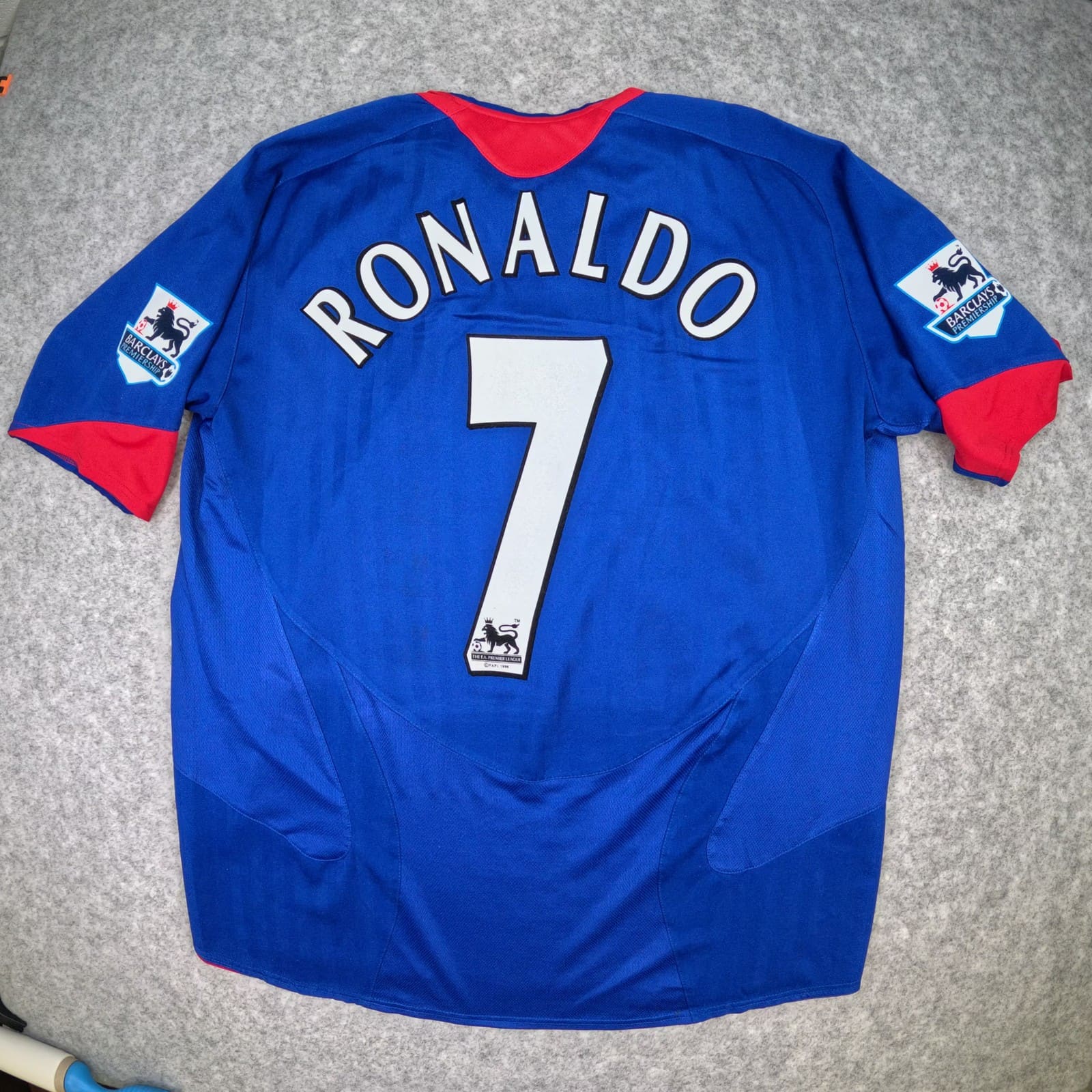 Manchester United Football Shirt XL 2005 2006 Away Nike Ronaldo 7 Soccer Jersey