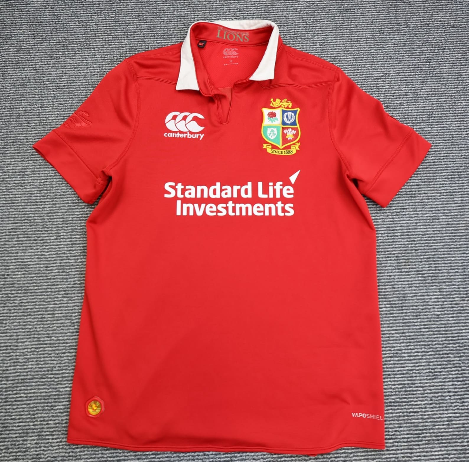 Lions Rugby Shirt Medium Canterbury Jersey 2017 Vaposhield British & Irish