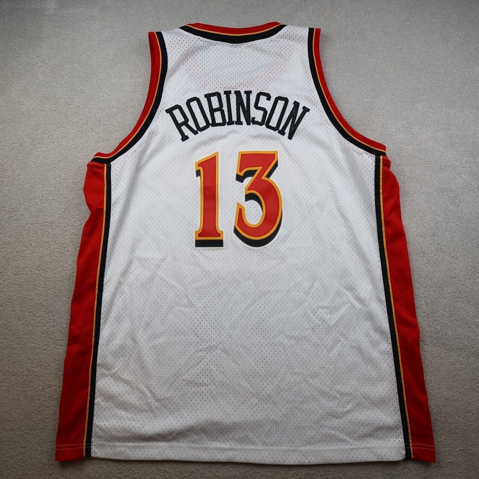 Vintage Atlanta Hawks Jersey 2XL Nike Team 90s Basketball NBA Glenn Robinson 13