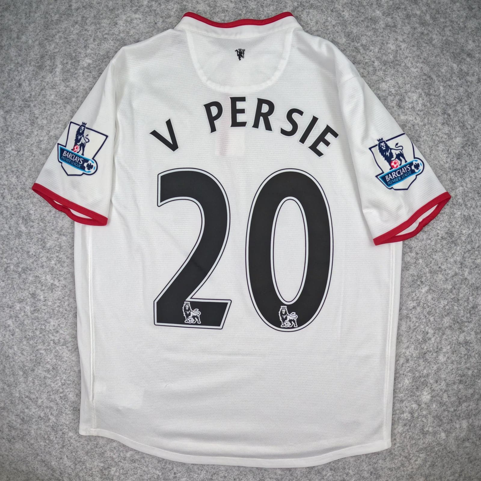 Manchester United Football Shirt Kids XL White Nike 20 Van Persie Soccer Jersey