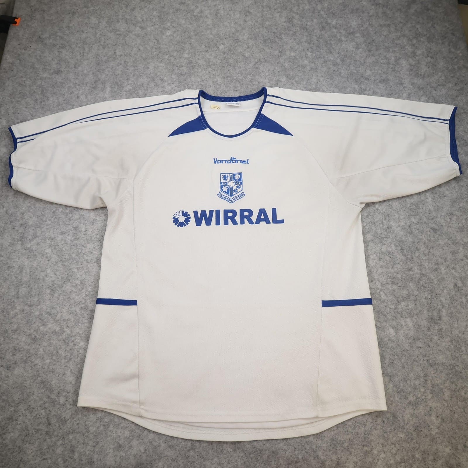 Tranmere Rovers Shirt Mens Large White Home EFL 2004 2005 Vandanel Wirral Jersey