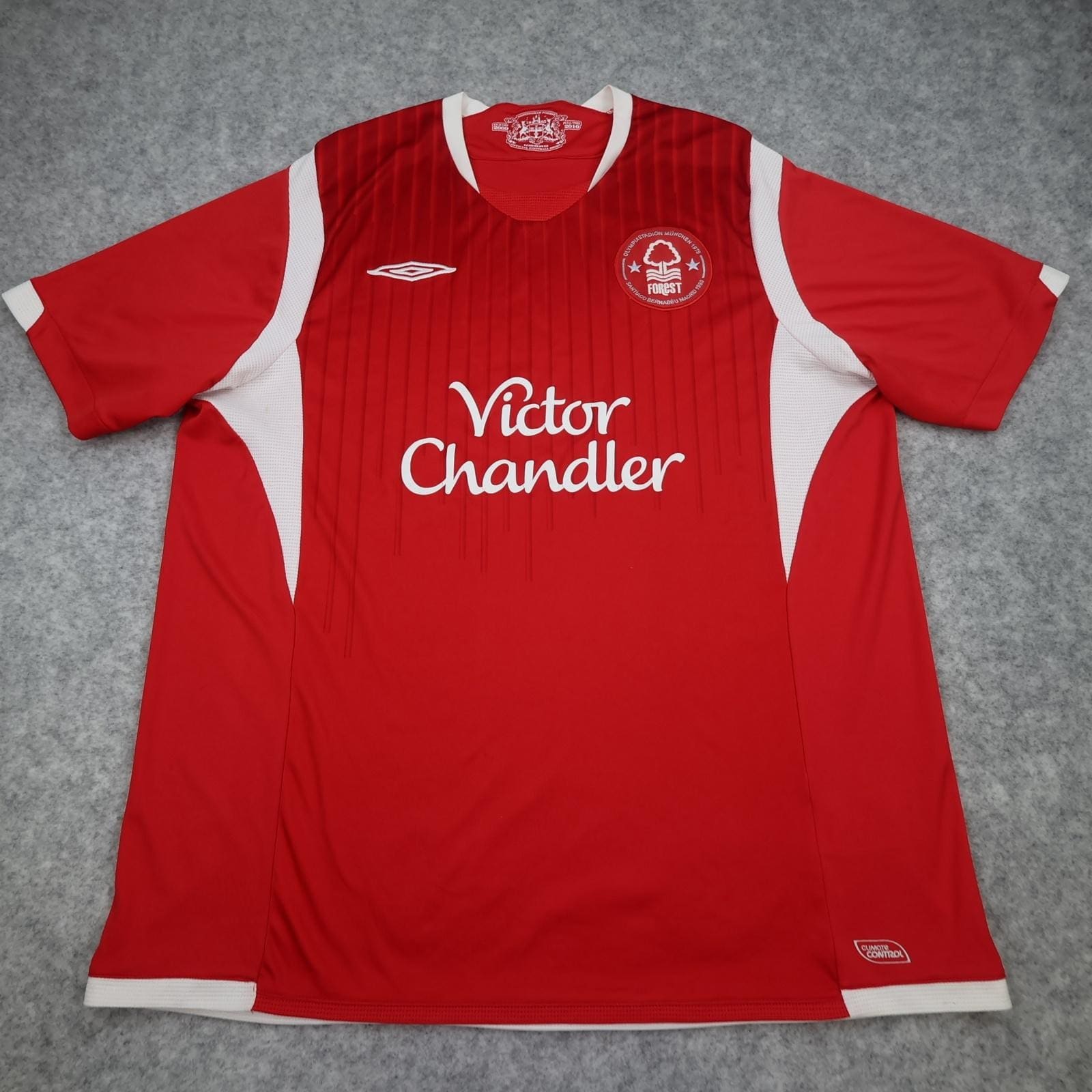 Nottingham Forest Shirt Mens XL Red Home 2009 2010 EFL Football Umbro Jersey