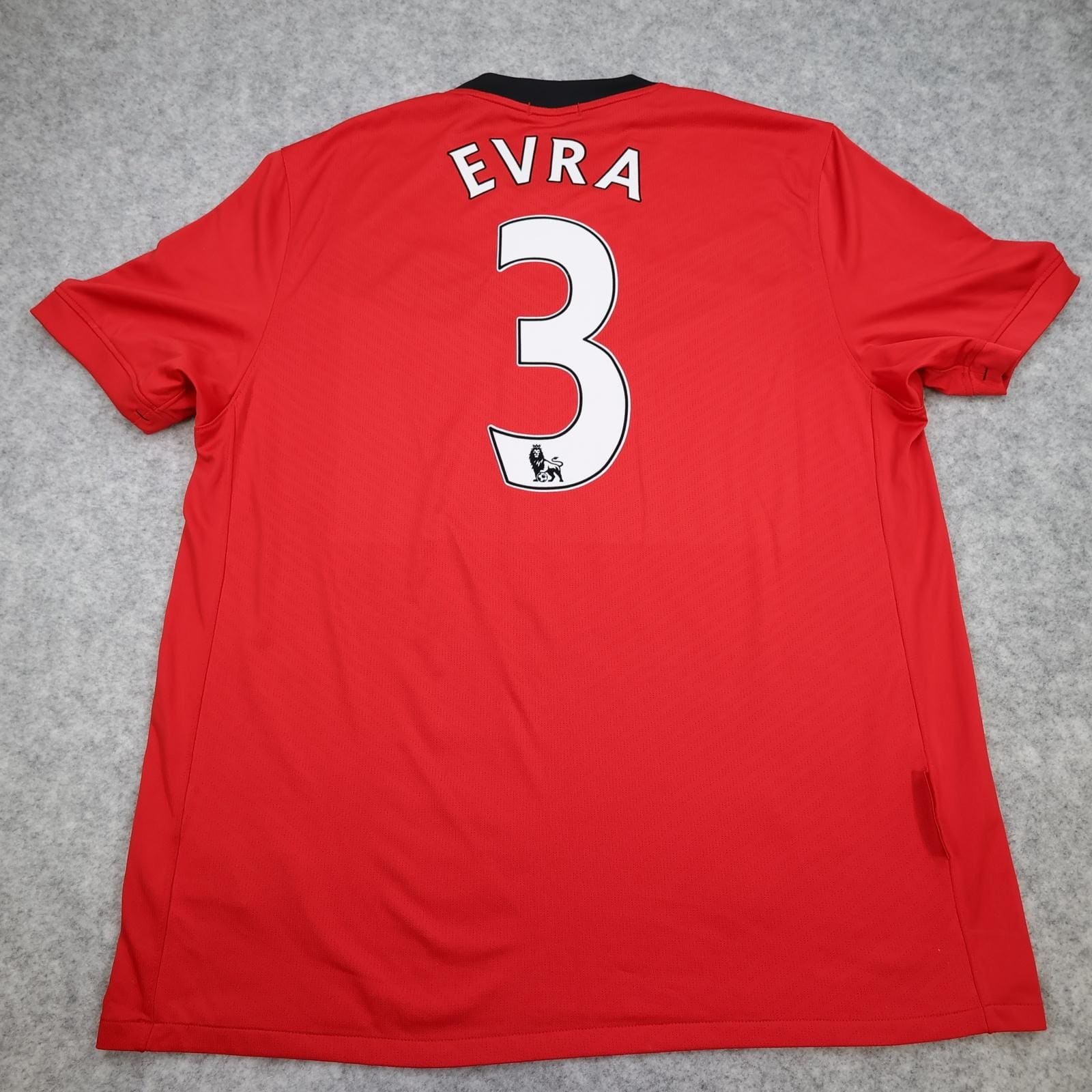 Manchester United Shirt Mens XL Red Home 2009 2010 EPL Football Nike Evra 3