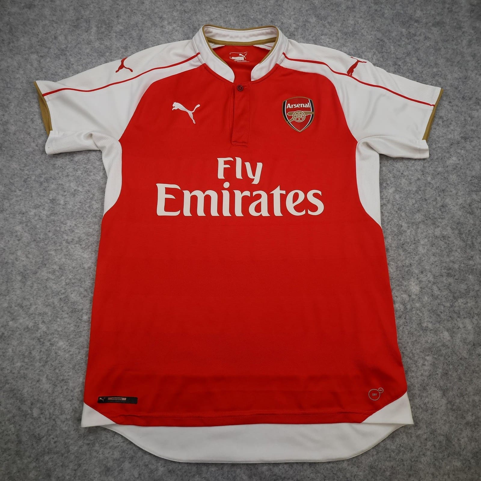 Arsenal Shirt Mens Medium Red Home 2015 2016 Football Puma Soccer Jersey