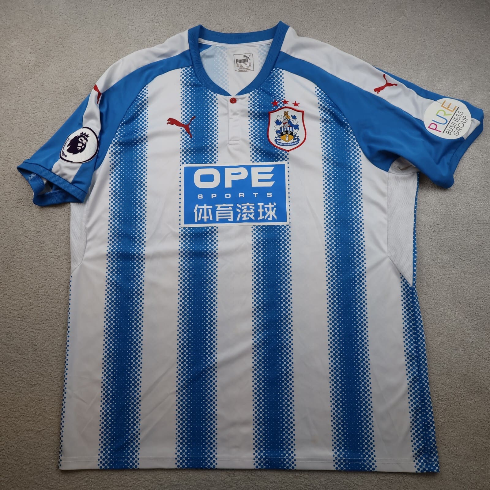 Huddersfield Town Shirt 3XL Blue Away Kit 2017 2018 Puma Jersey Premier League