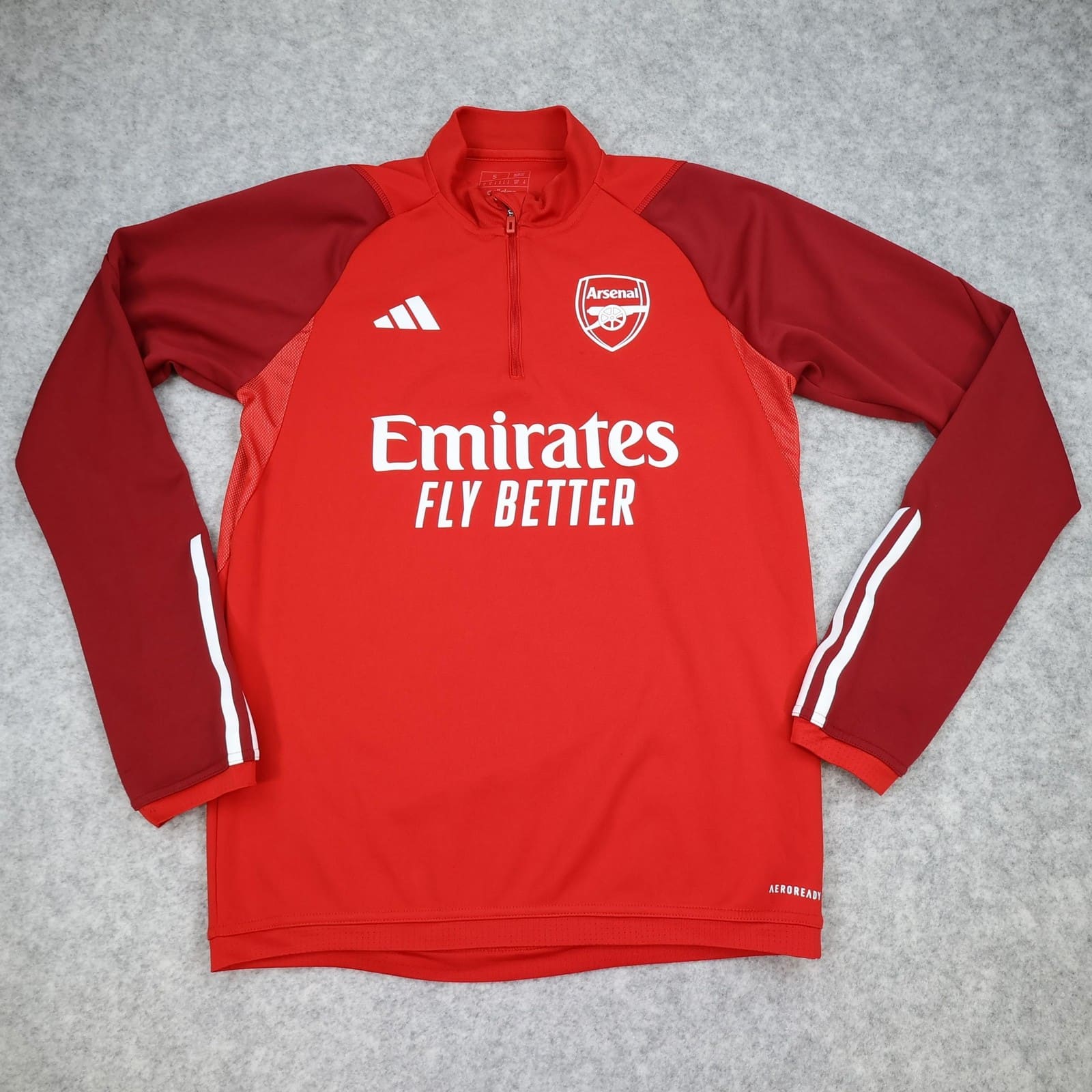 Arsenal Training Top Mens Small Red 2021 2022 Adidas Emirates Soccer Jersey