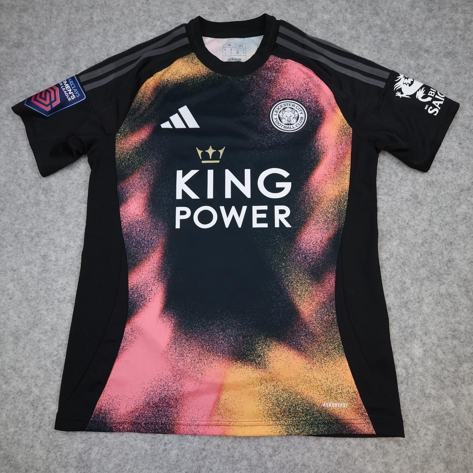 Leicester City Shirt Mens Medium Womens Away 2024 2025 Adidas Soccer Jersey