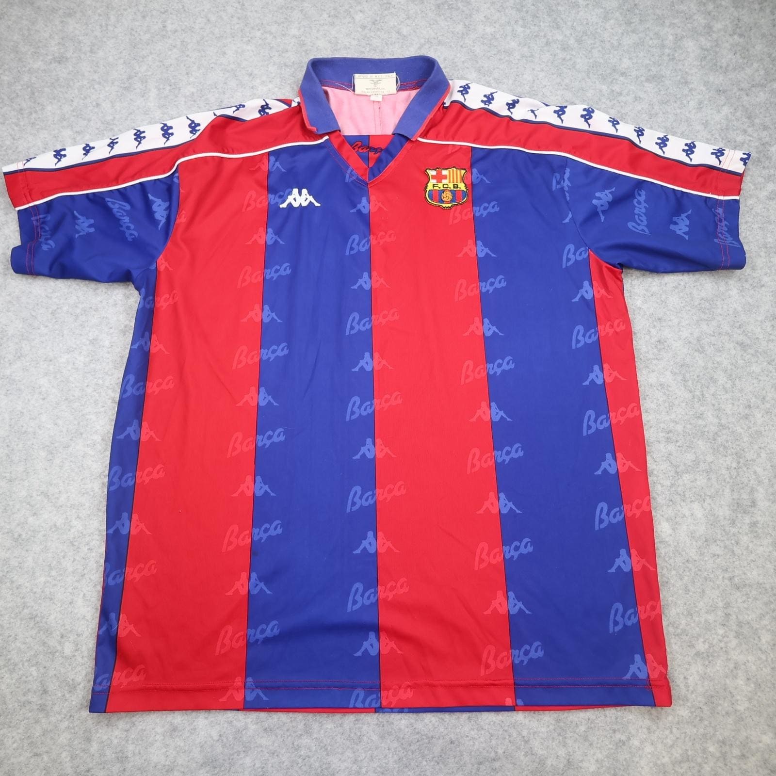 Vintage Barcelona Shirt Mens XL 1992 1995 Home Football Kappa 90s Soccer Jersey