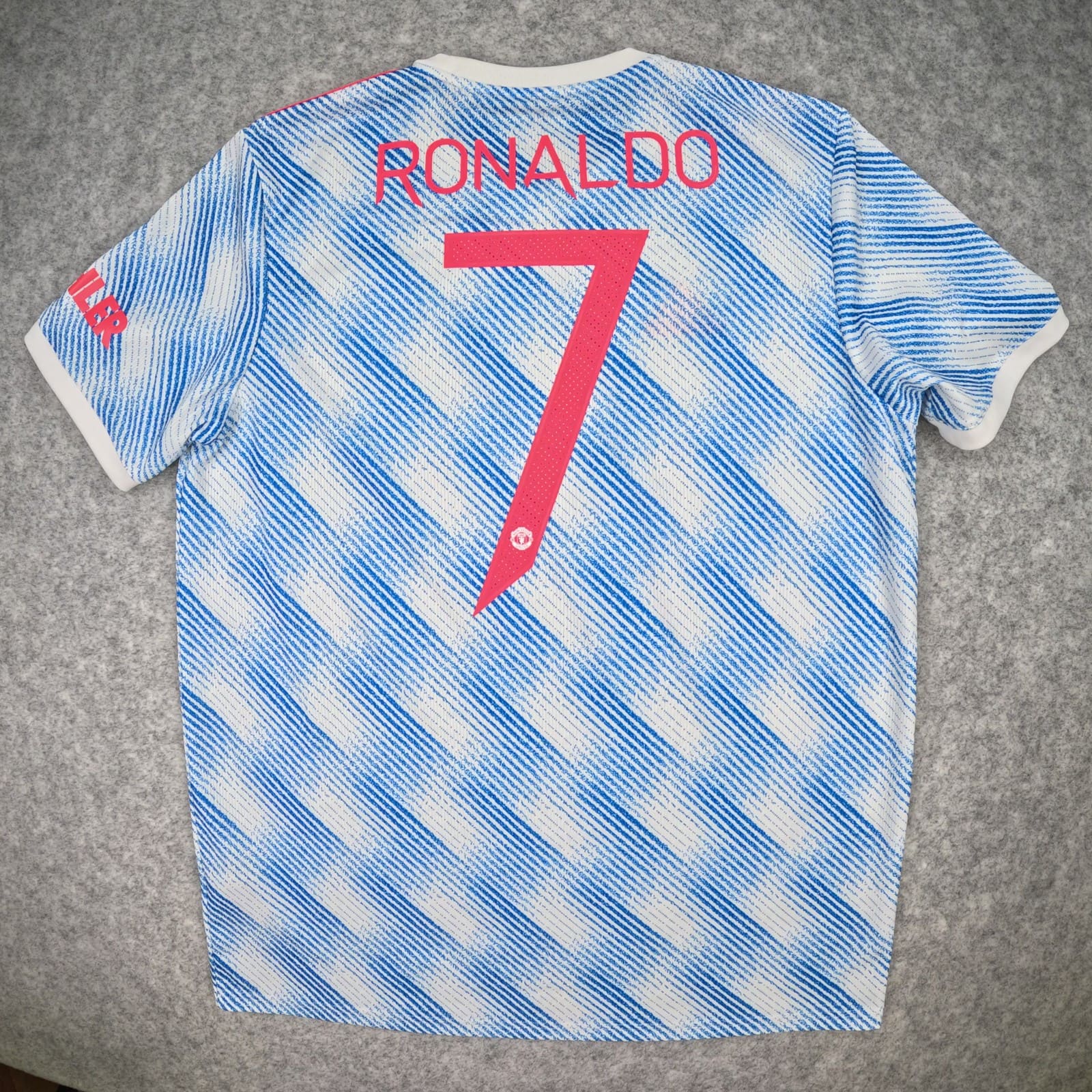 Manchester United Football Shirt Large Away 2021 22 adidas Ronaldo 7 Jersey