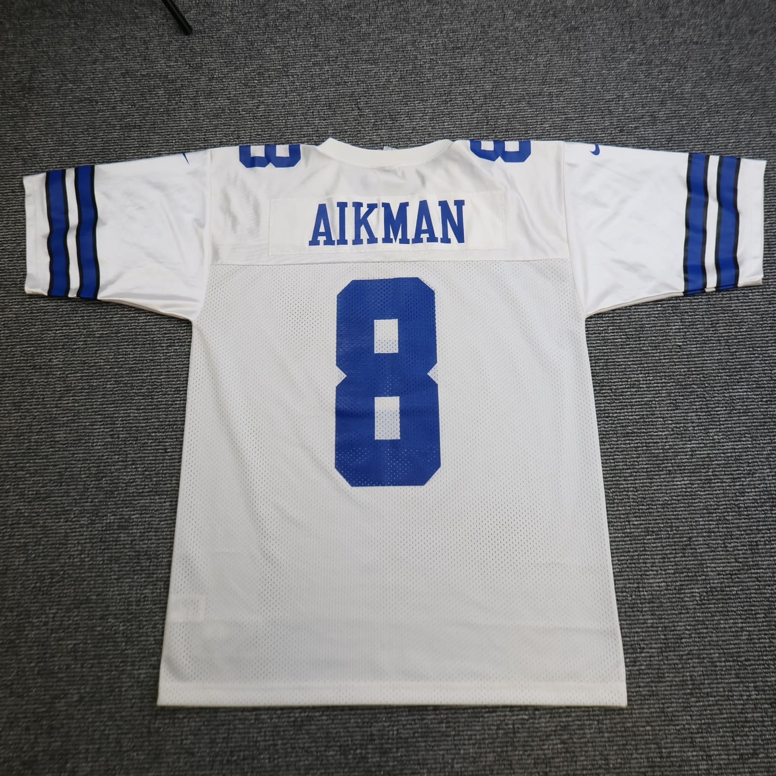 Dallas Cowboys Jersey Large Nike Navy Troy Aikman NFL 1995 American Football