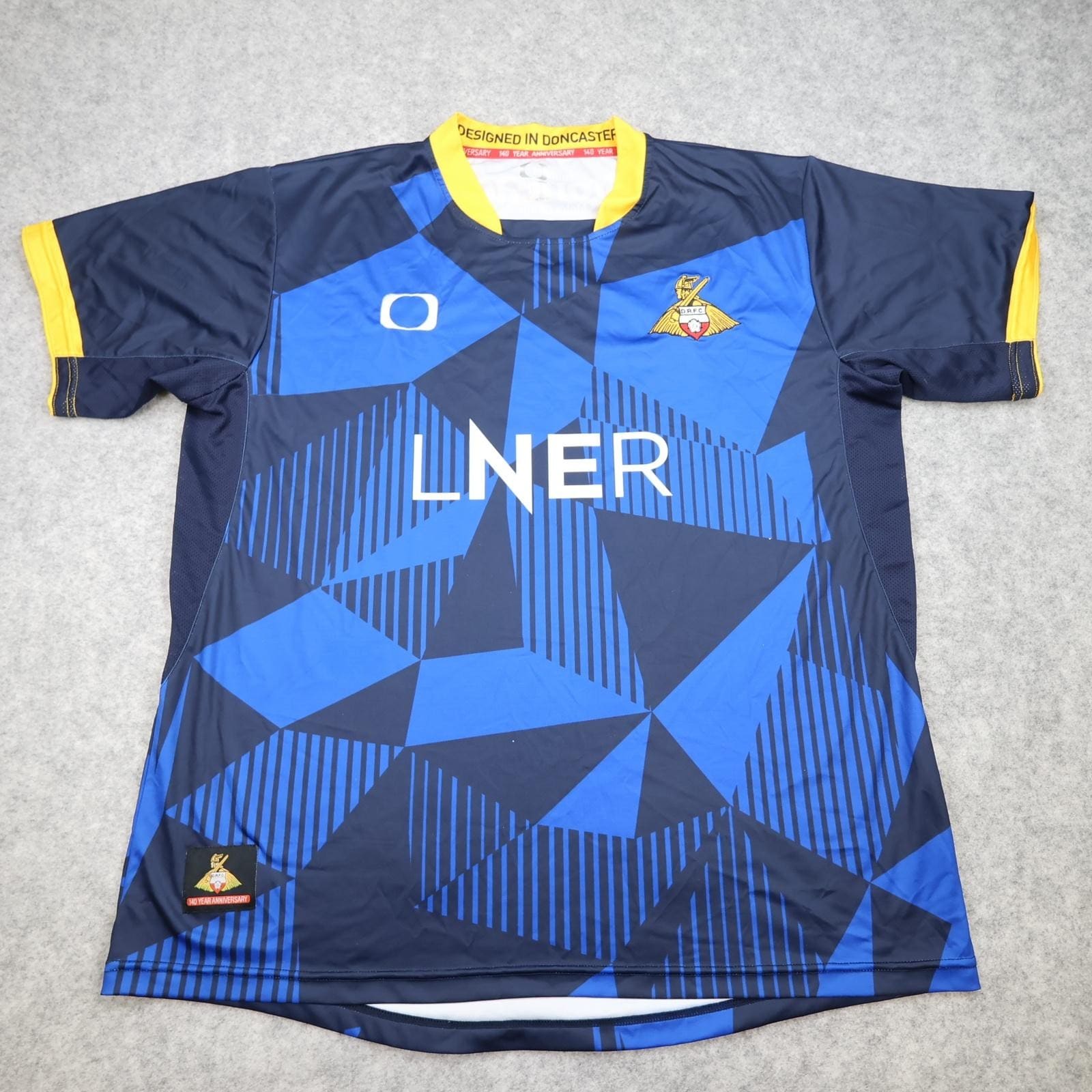 Doncaster Rovers Training Shirt Mens 3XL Blue EFL Football Club Doncaster LNER