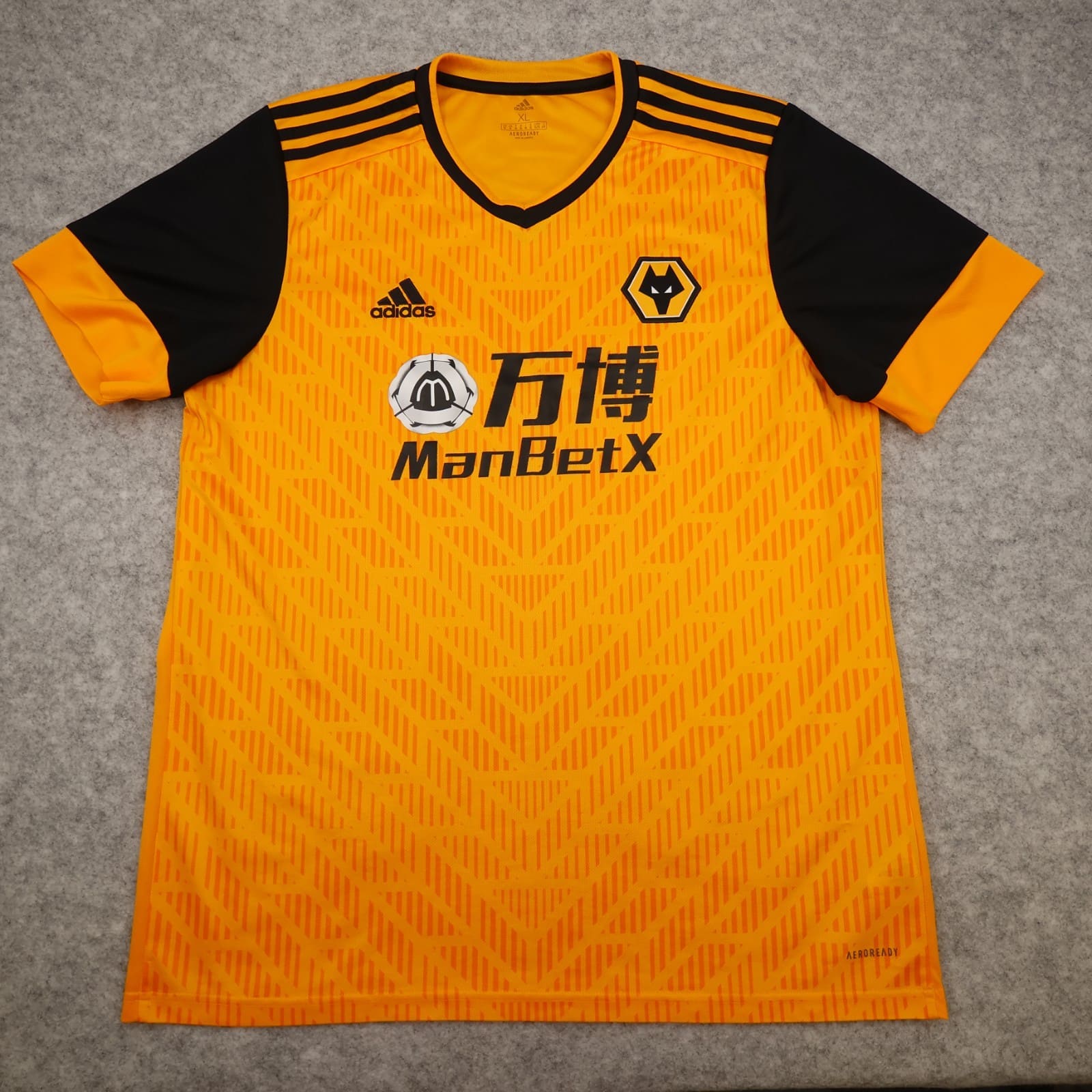 Wolves Football Shirt Extra Large Orange Home  Kit 2020 2021 Adidas Jersey