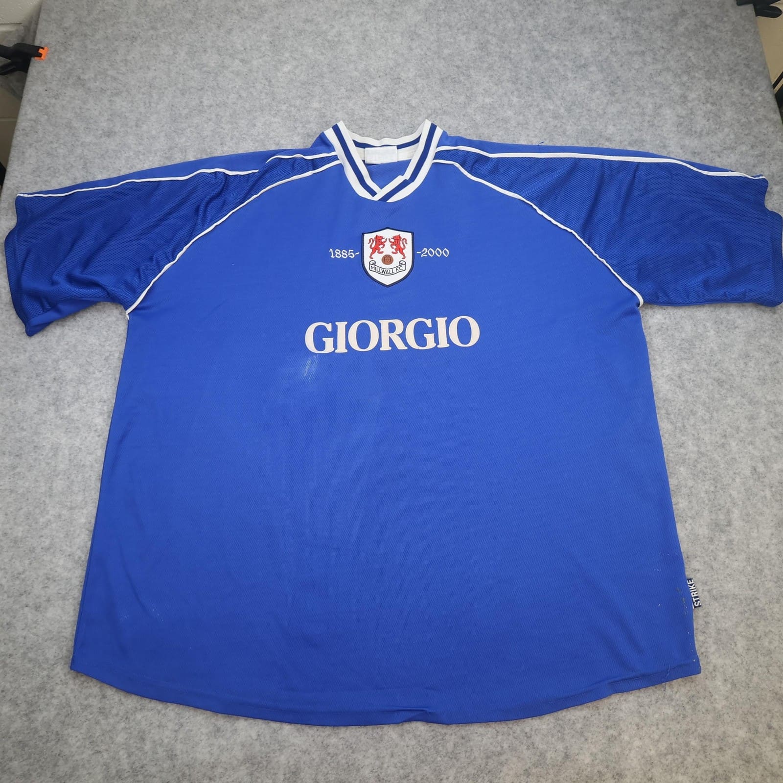 Vintage Millwall Shirt Mens Blue Home 2000 2001 Strike Force Giorgio Jersey