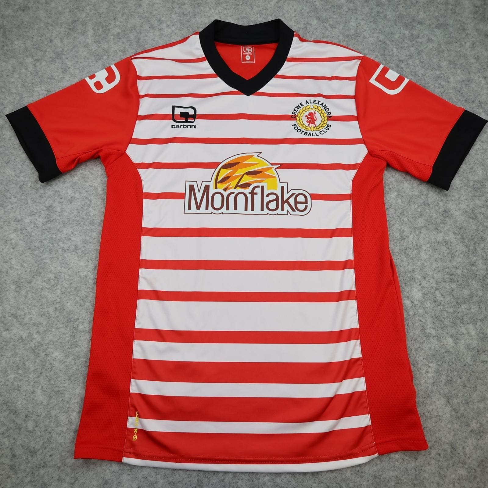 Crewe Alexandra Shirt Mens Medium Red EFL 2016 2017 Carbrini Mornflake Jersey